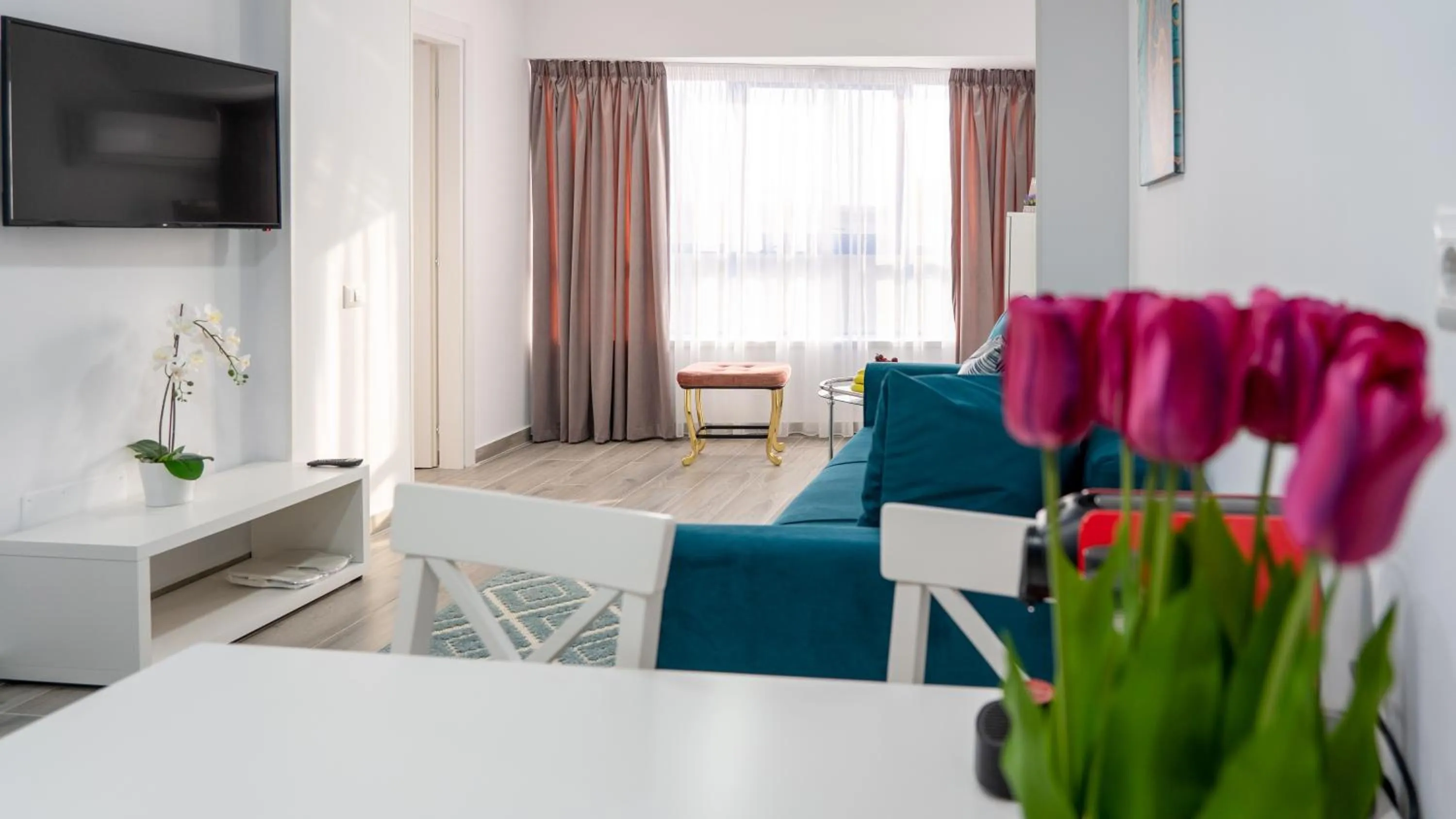 Communal lounge/ TV room in Sea View Apartments Olimp - Avenue Hotels