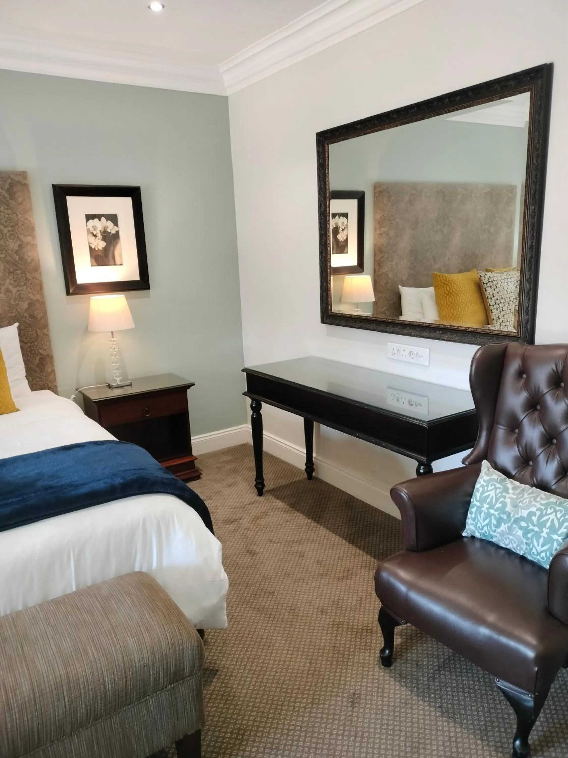 Seating area, Bed in 131 on Herbert Baker Boutique Hotel