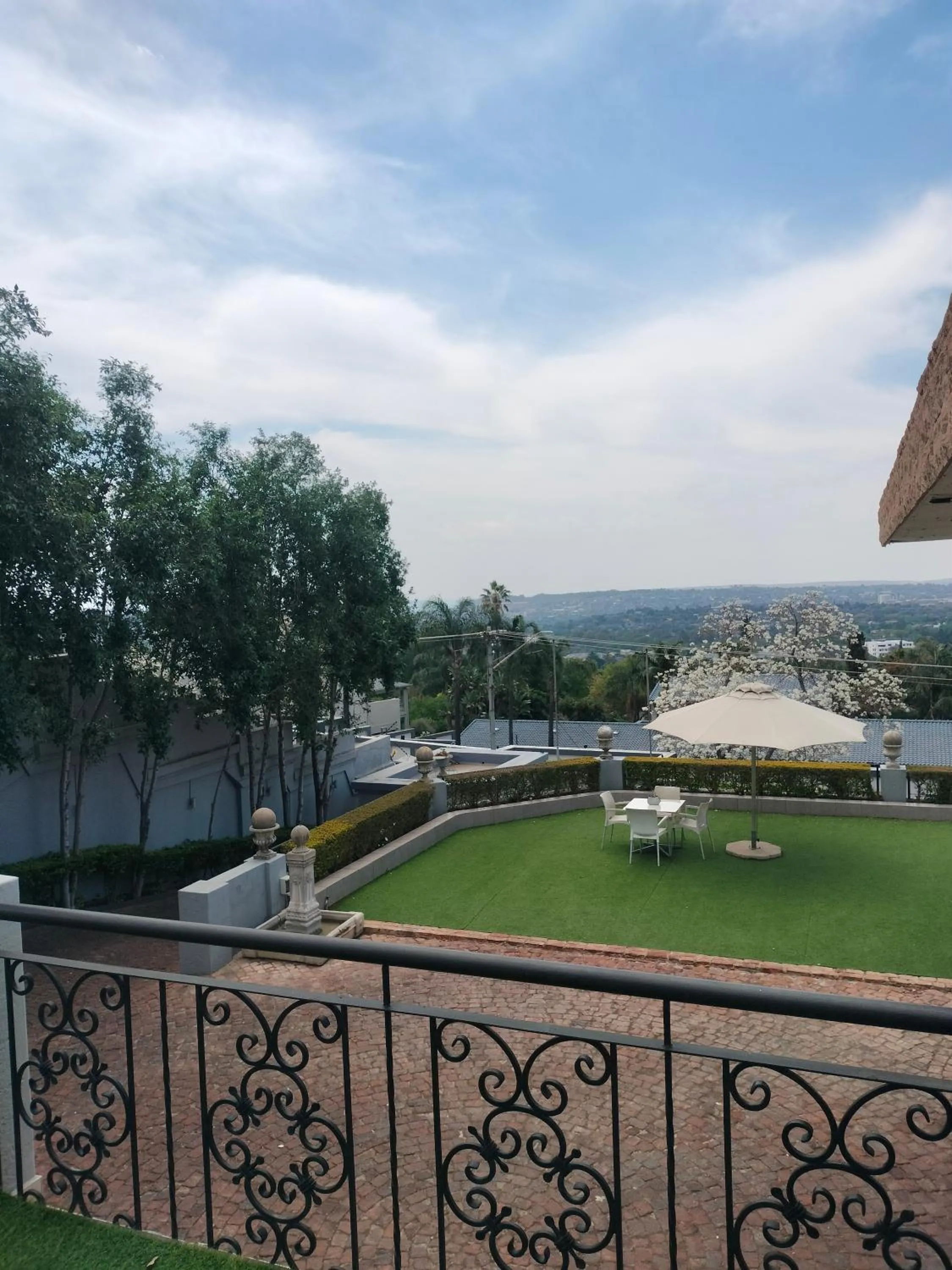 Garden view in 131 on Herbert Baker Boutique Hotel