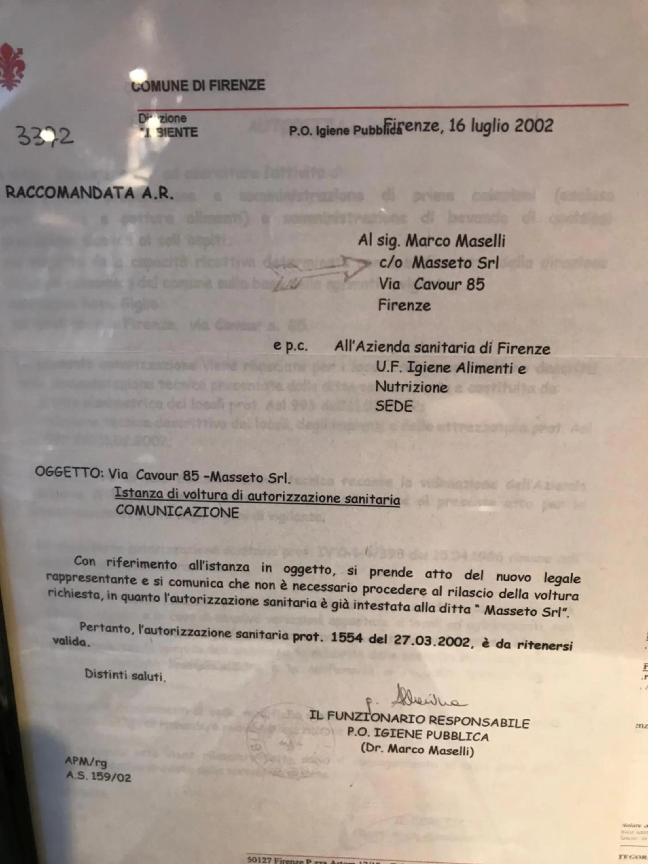 Certificate/Award in Hotel Giglio