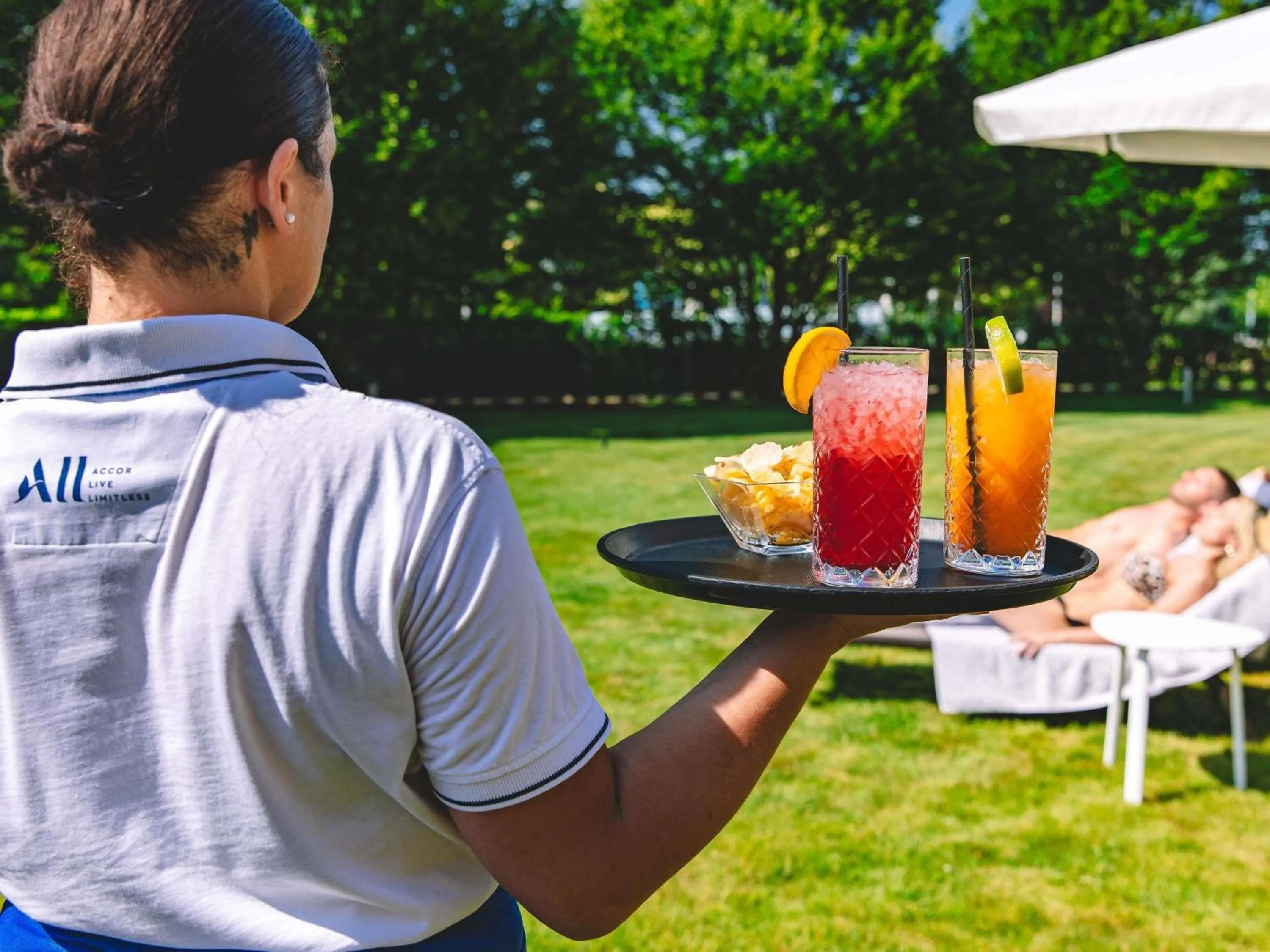 Pool view in Novotel Venezia Mestre Castellana
