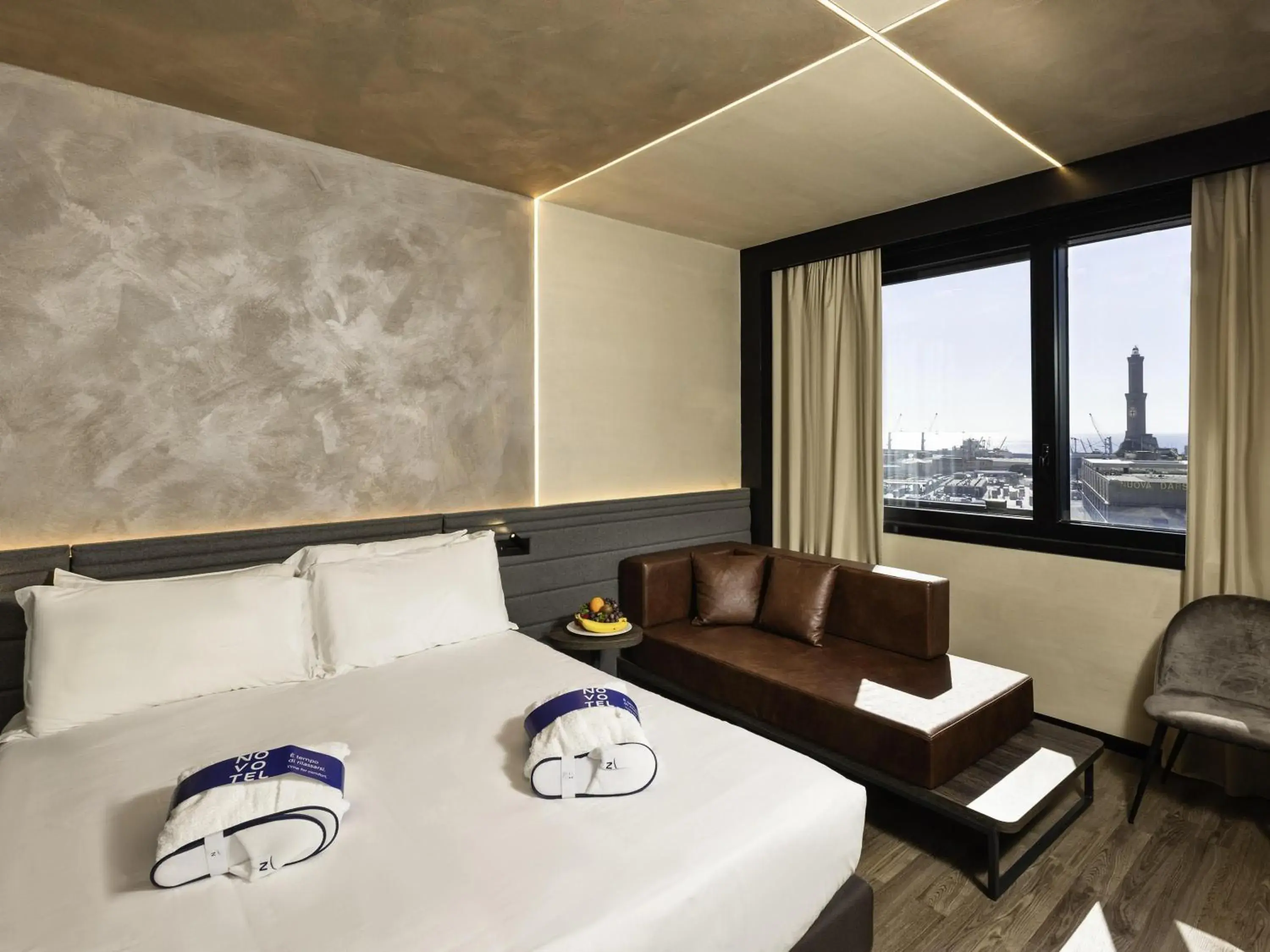 Bedroom in Novotel Genova City Bedroom in Novotel Genova City