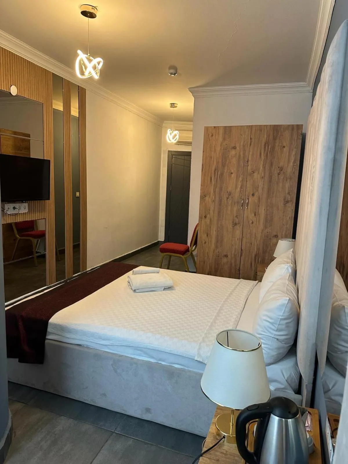 Bed in Grand Niki Hotel & Spa