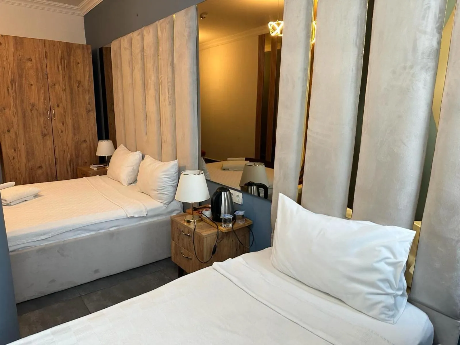 Bed in Grand Niki Hotel & Spa