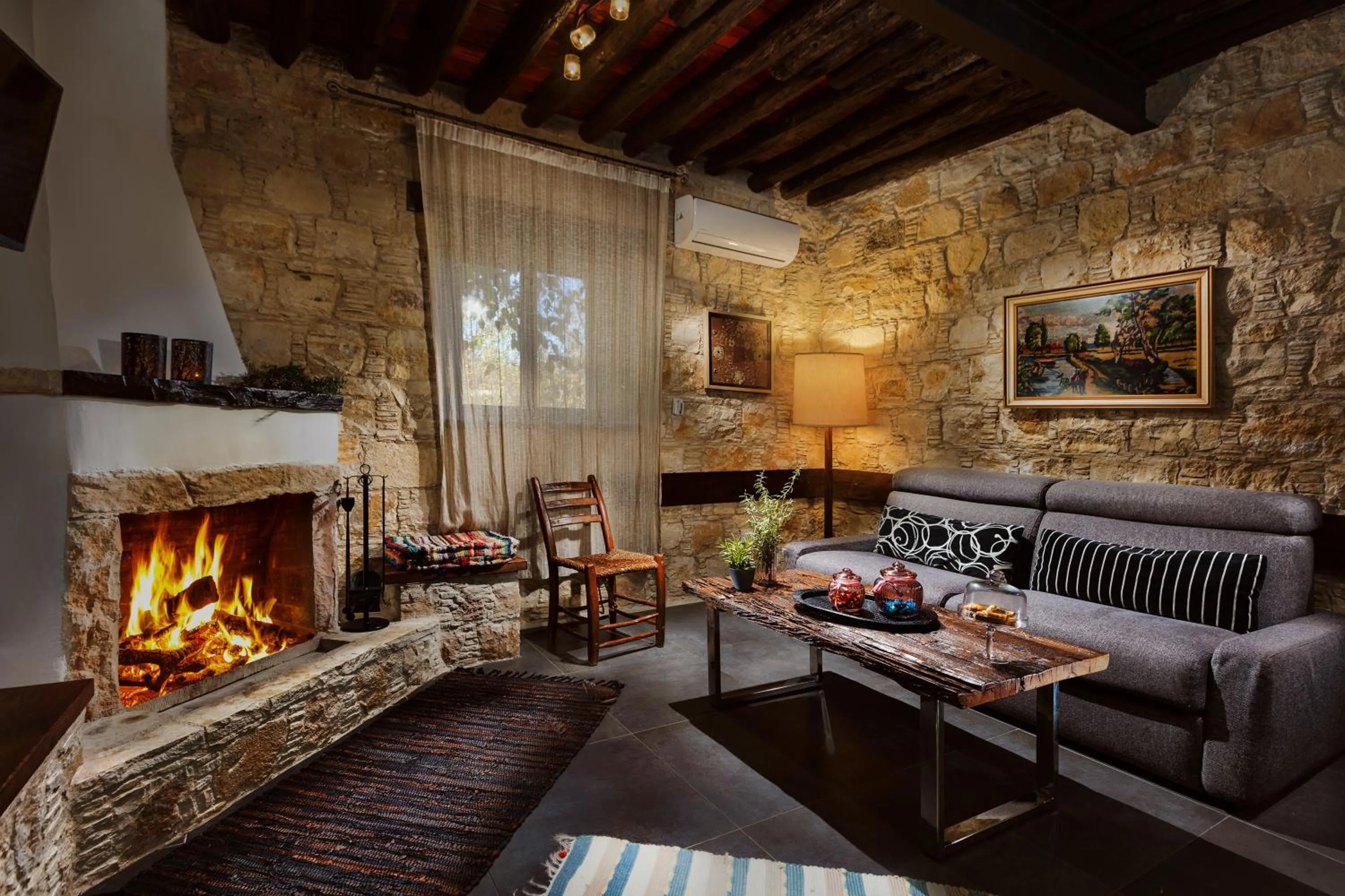 Living room in Oinoessa Traditional Boutique Guest Houses