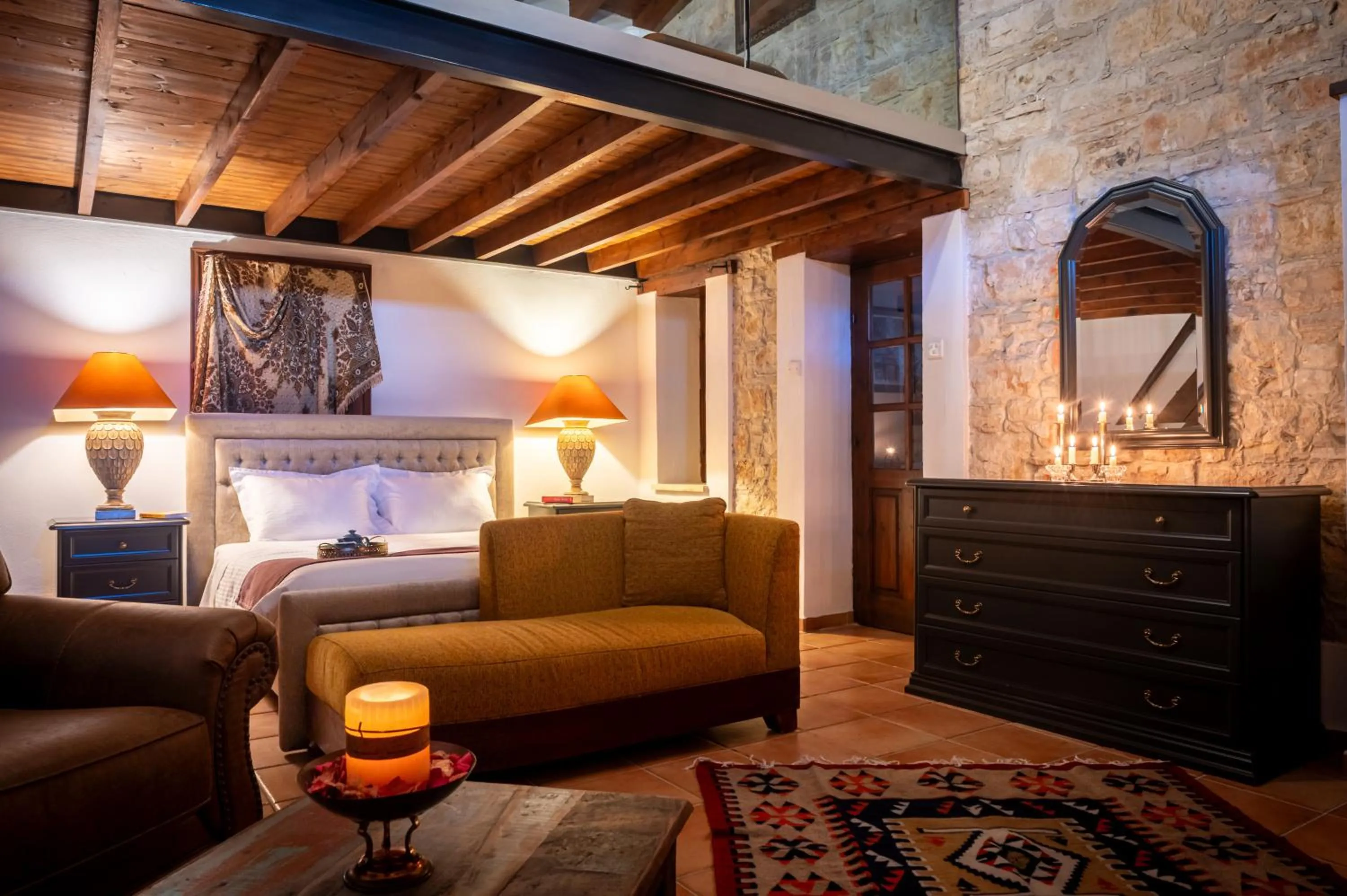 Bedroom, Bed in Oinoessa Traditional Boutique Guest Houses