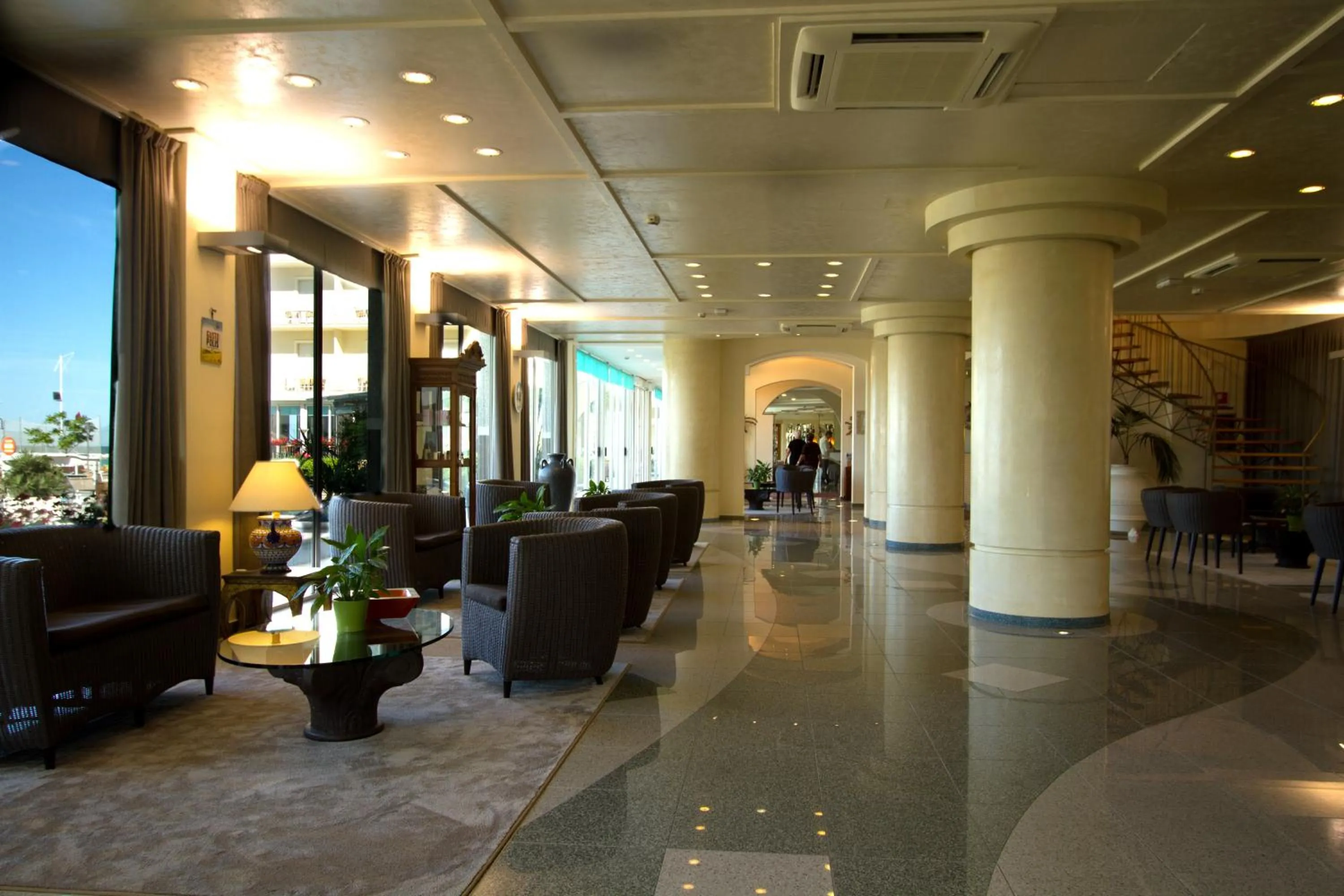 Lobby or reception in Hotel Miramare