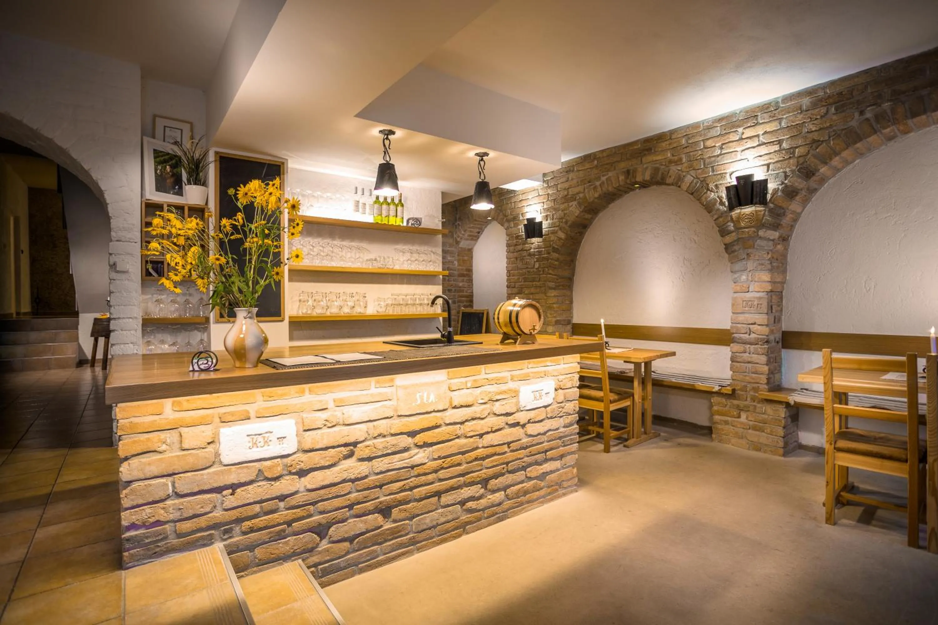 Lounge or bar in Penzion a vinařství U Vrbů