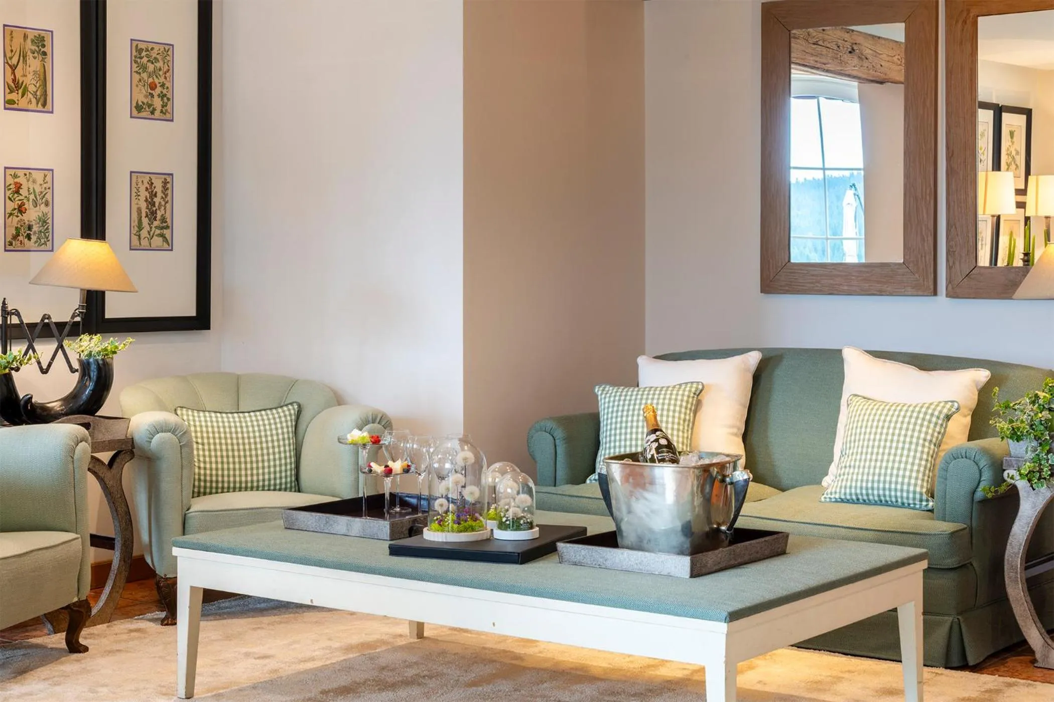 Living room in Villa Bonomo Charme Hotel