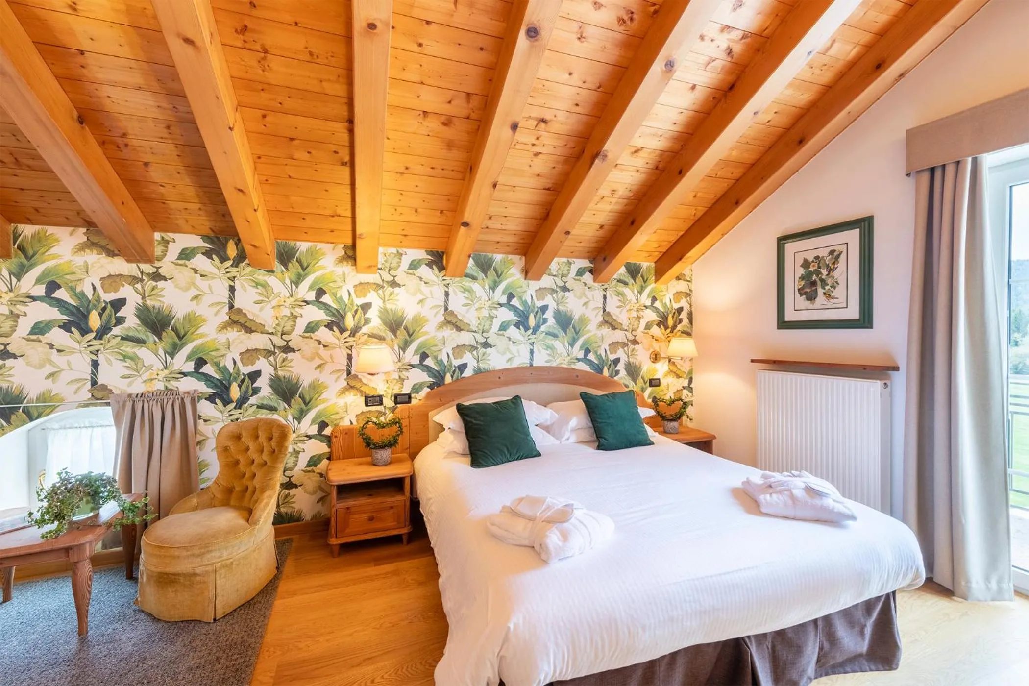 Bed in Villa Bonomo Charme Hotel