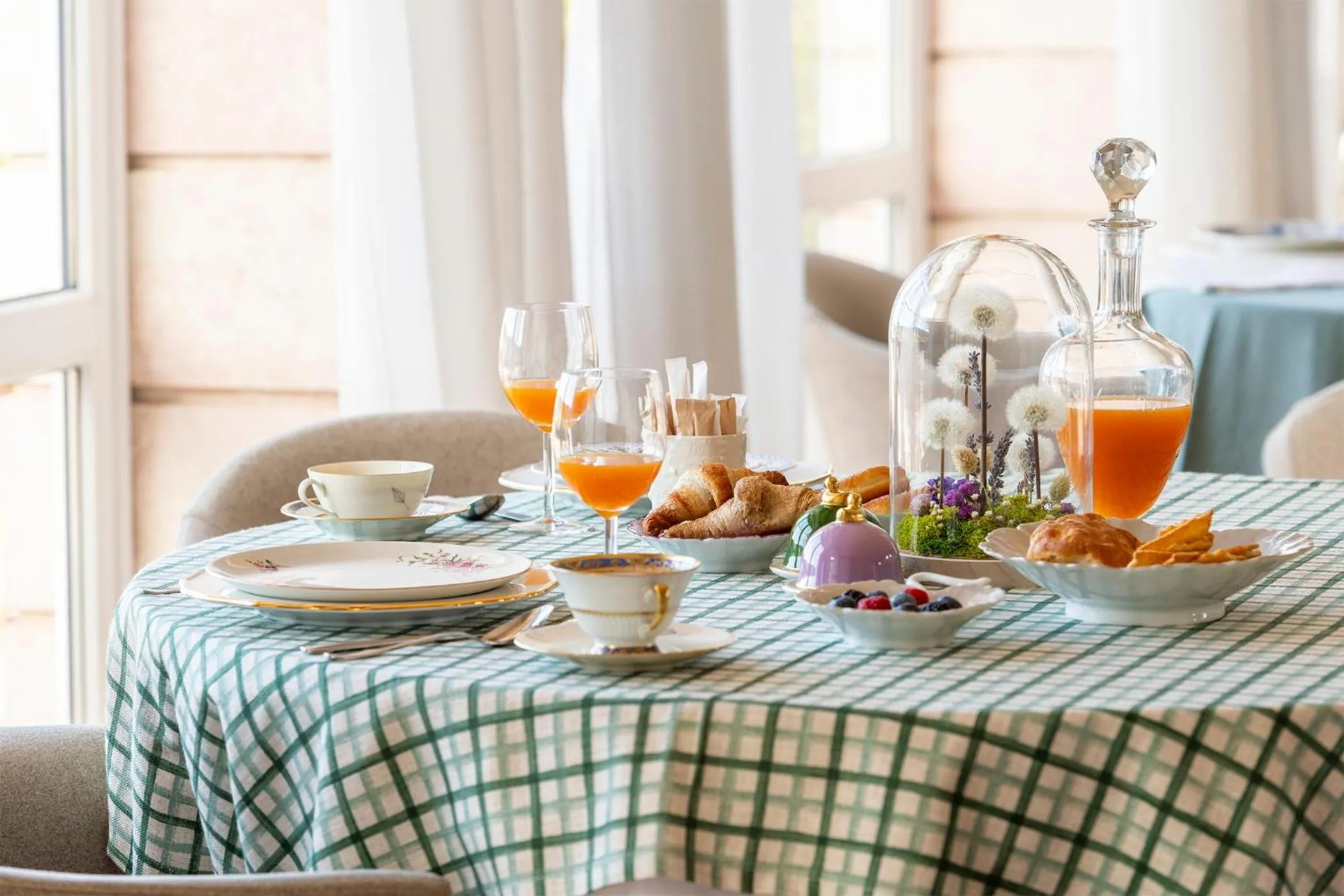 Food and drinks in Villa Bonomo Charme Hotel