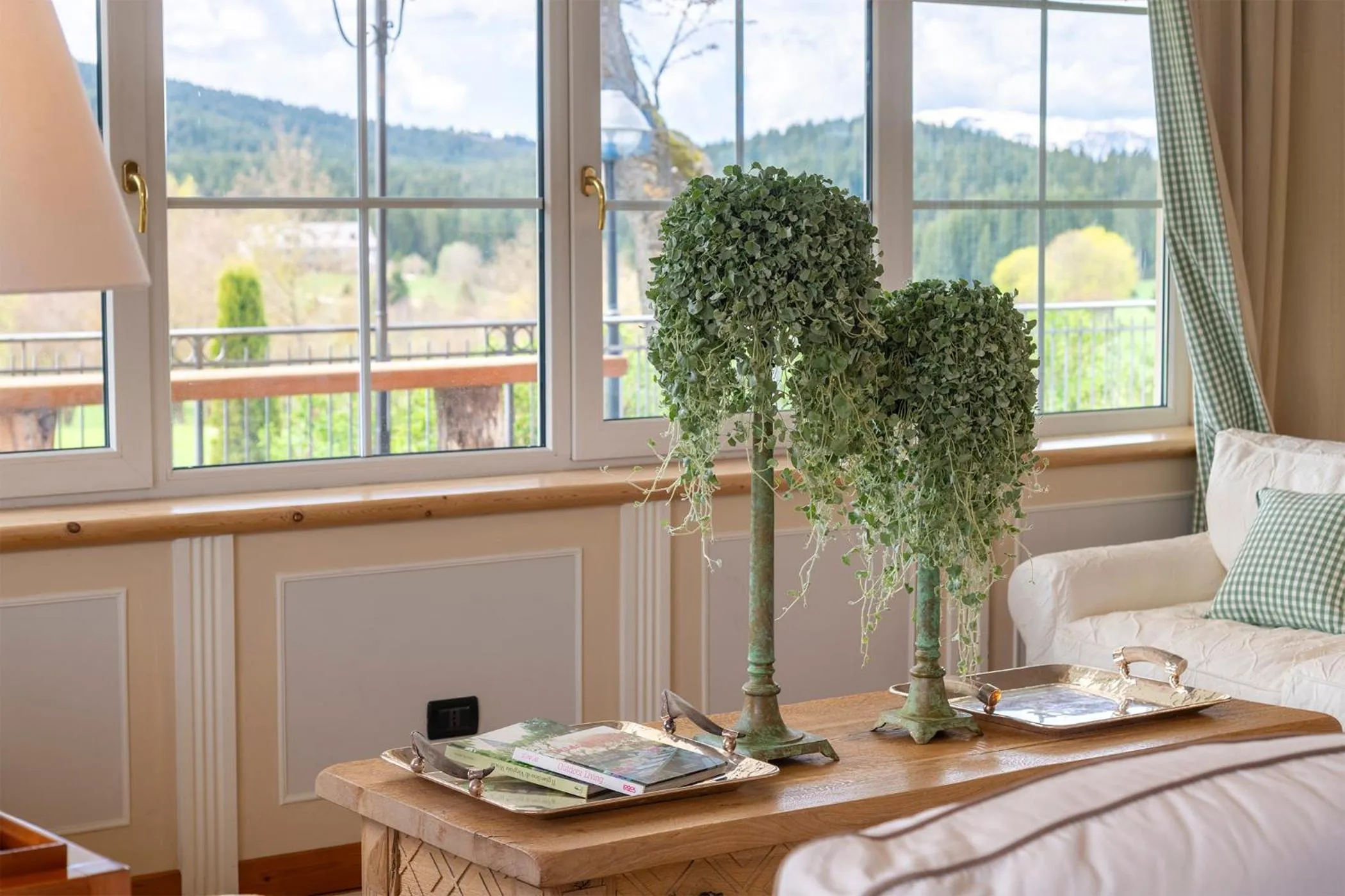 View (from property/room), Bed in Villa Bonomo Charme Hotel