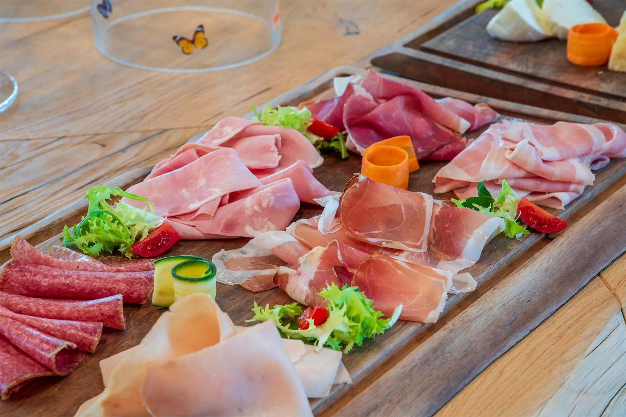 Food and drinks in Villa Bonomo Charme Hotel