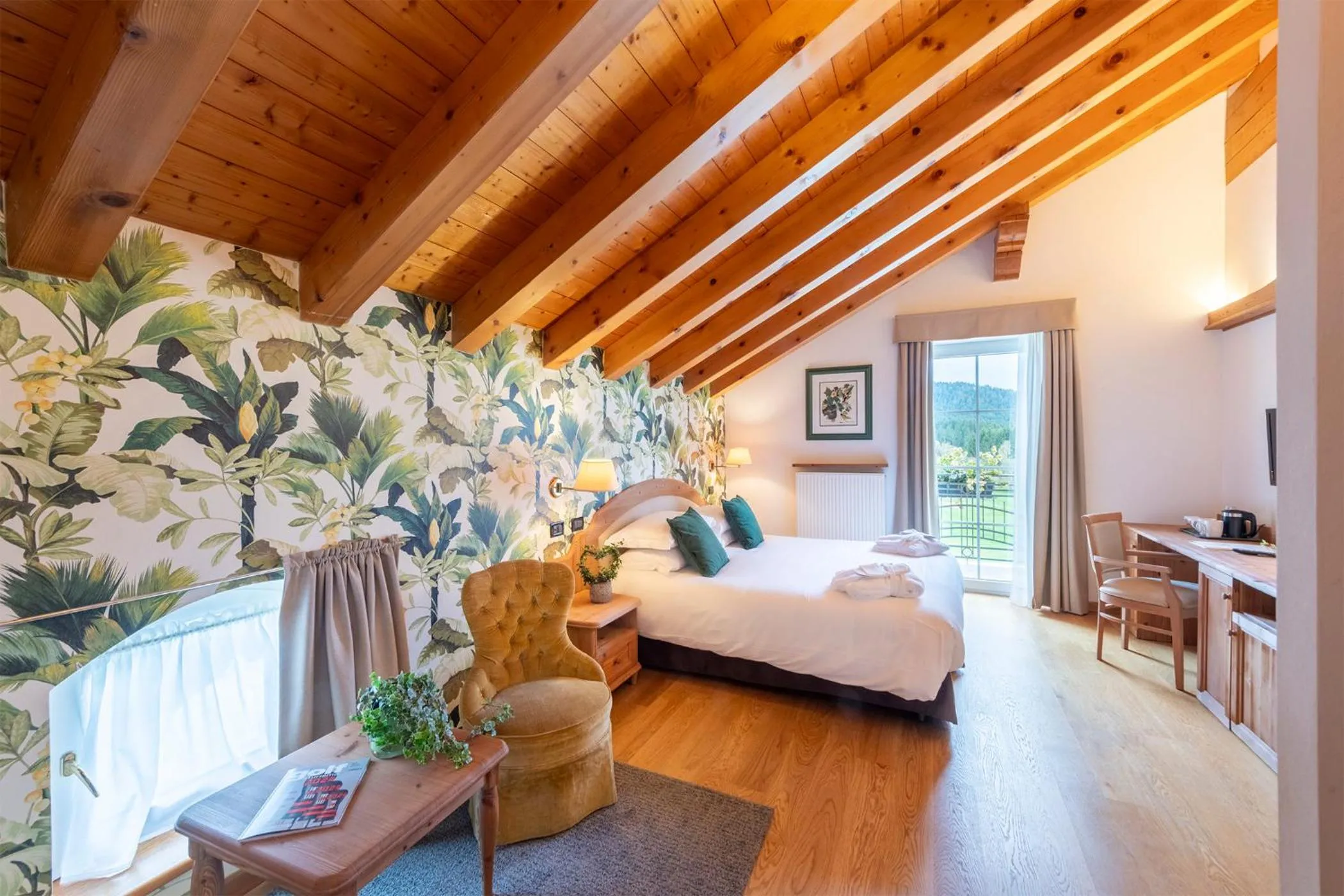 Bed in Villa Bonomo Charme Hotel