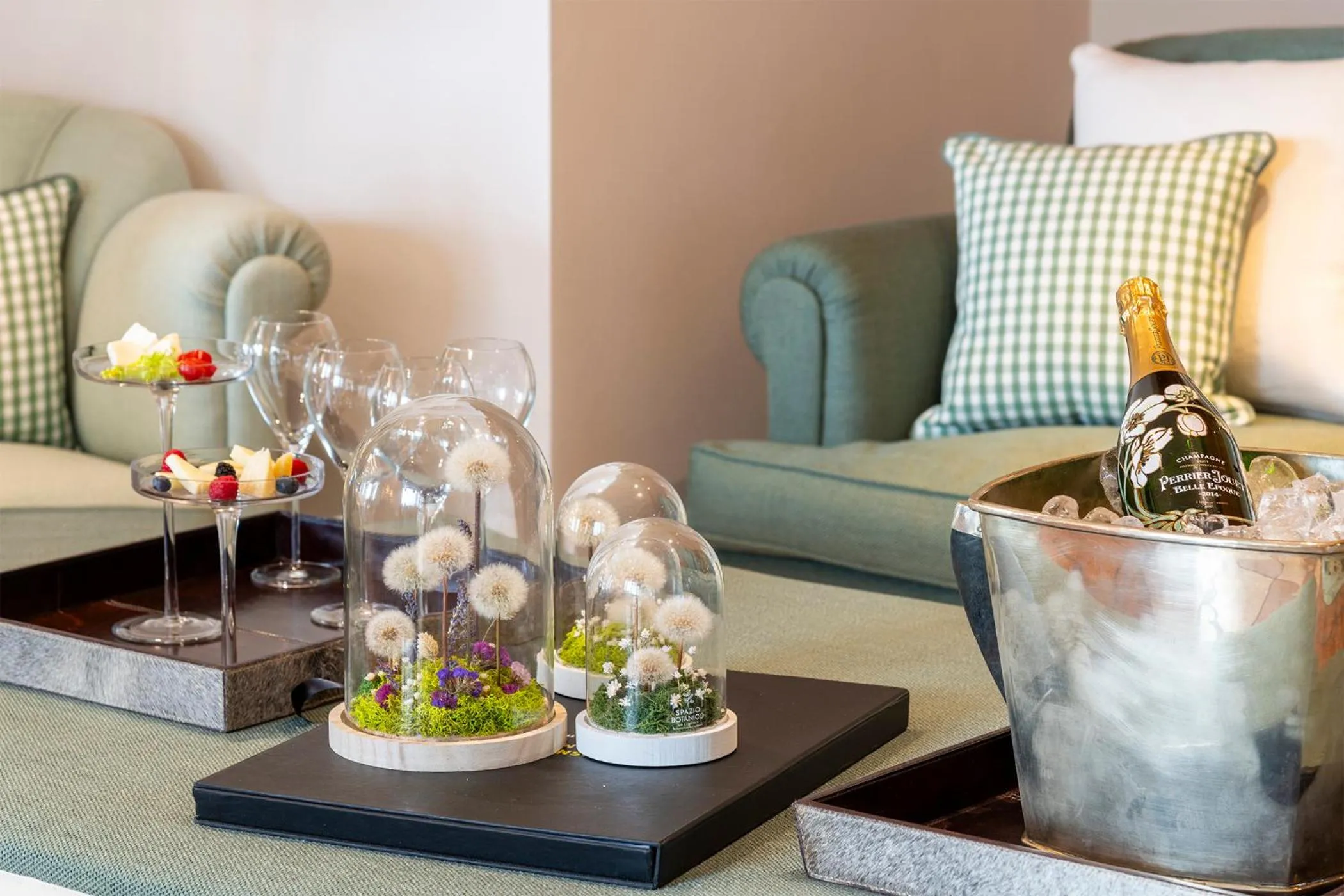 Living room in Villa Bonomo Charme Hotel