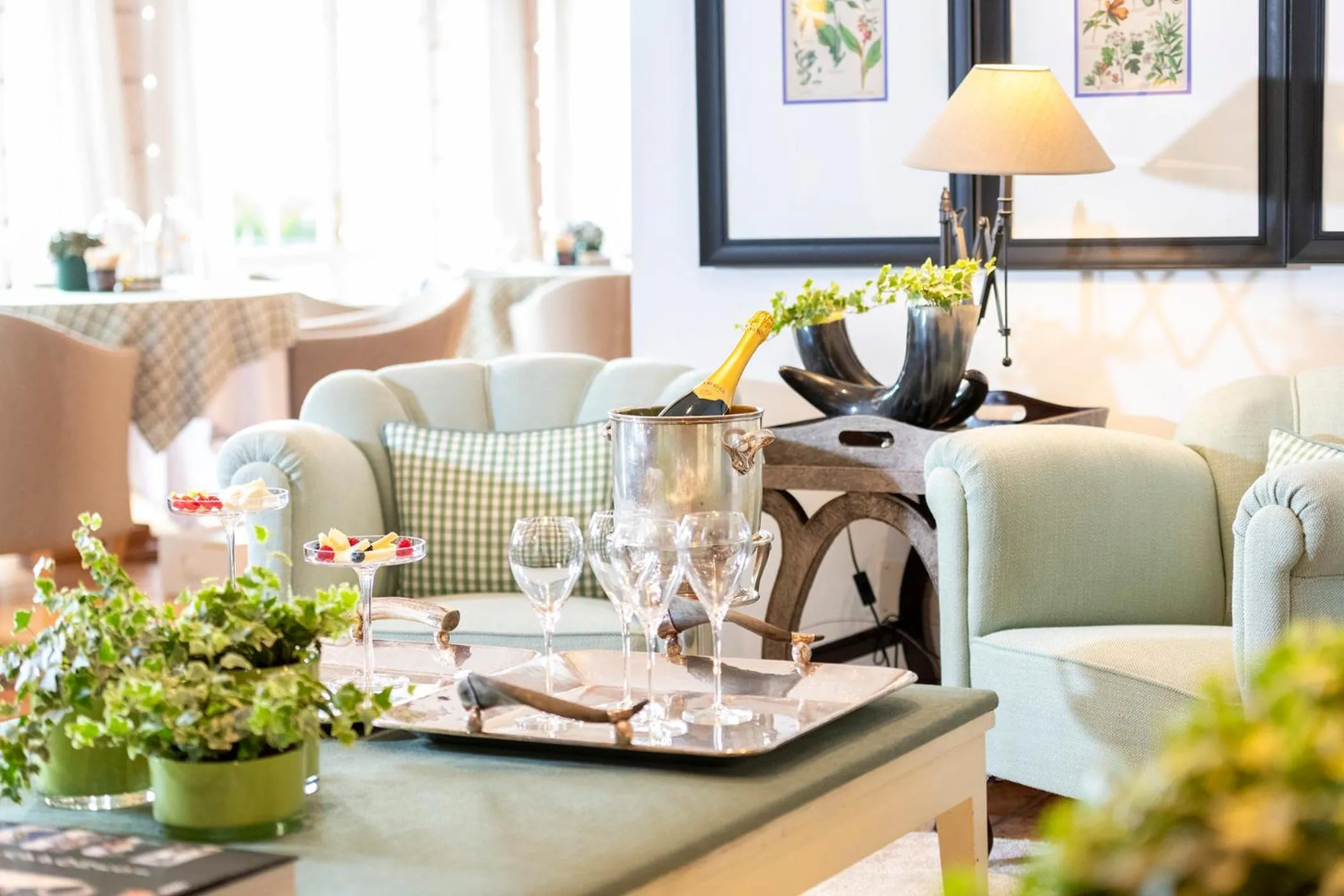Living room in Villa Bonomo Charme Hotel
