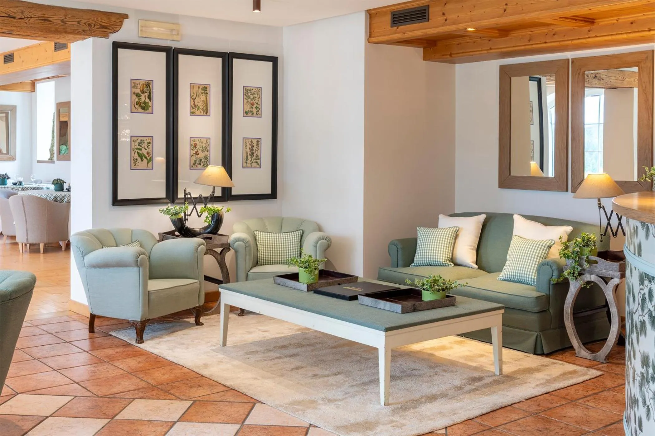 Living room in Villa Bonomo Charme Hotel