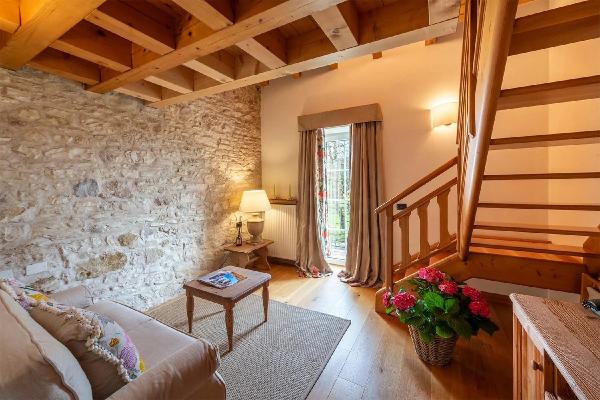 Living room in Villa Bonomo Charme Hotel