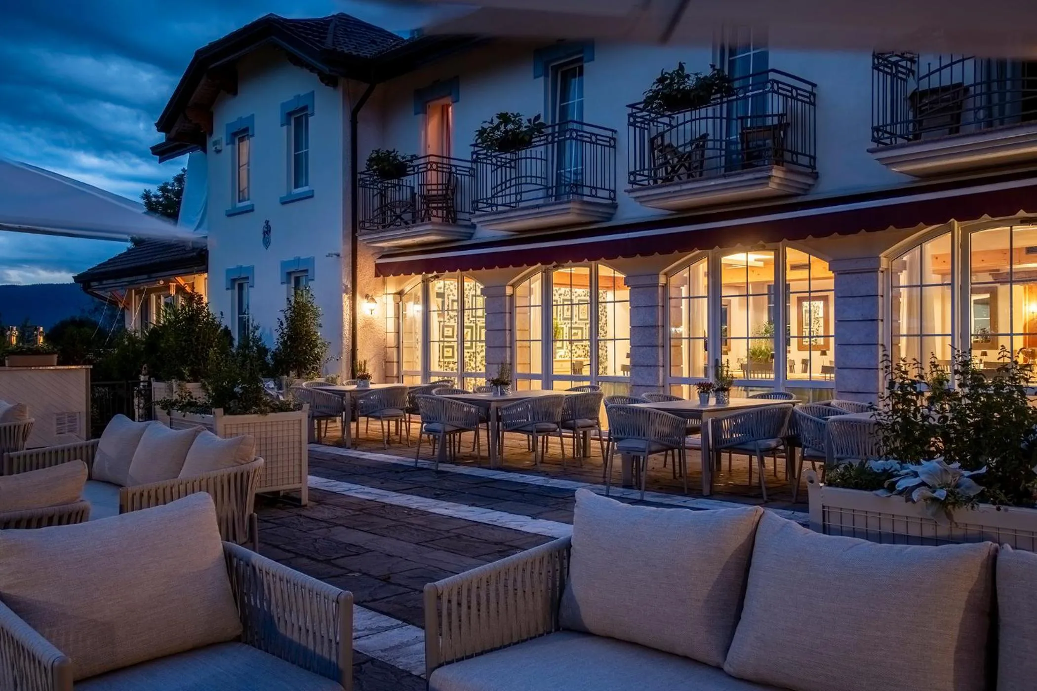 Balcony/Terrace in Villa Bonomo Charme Hotel