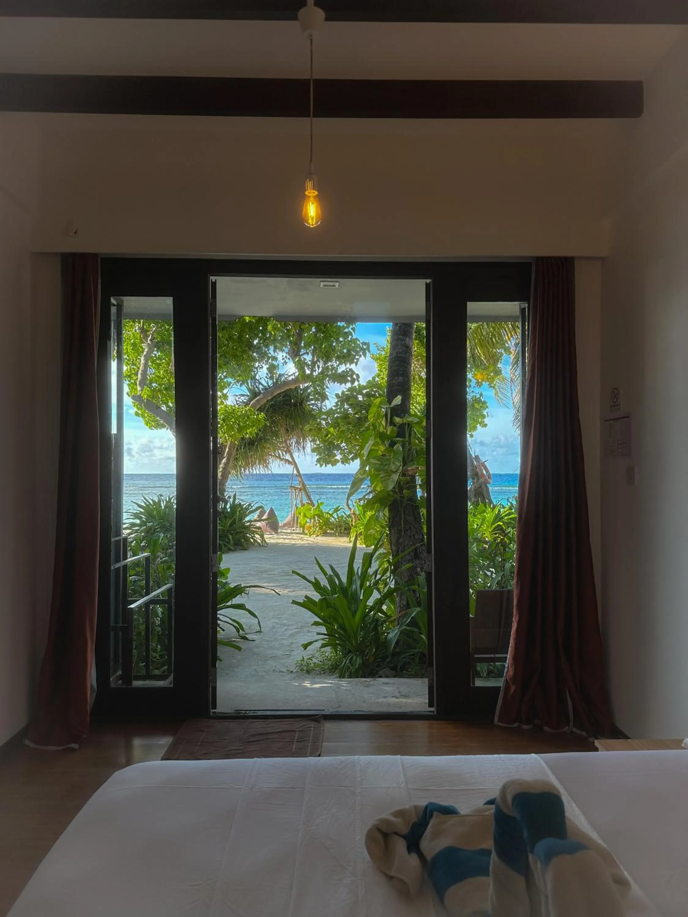 View (from property/room), Bed in Thundi Sea View
