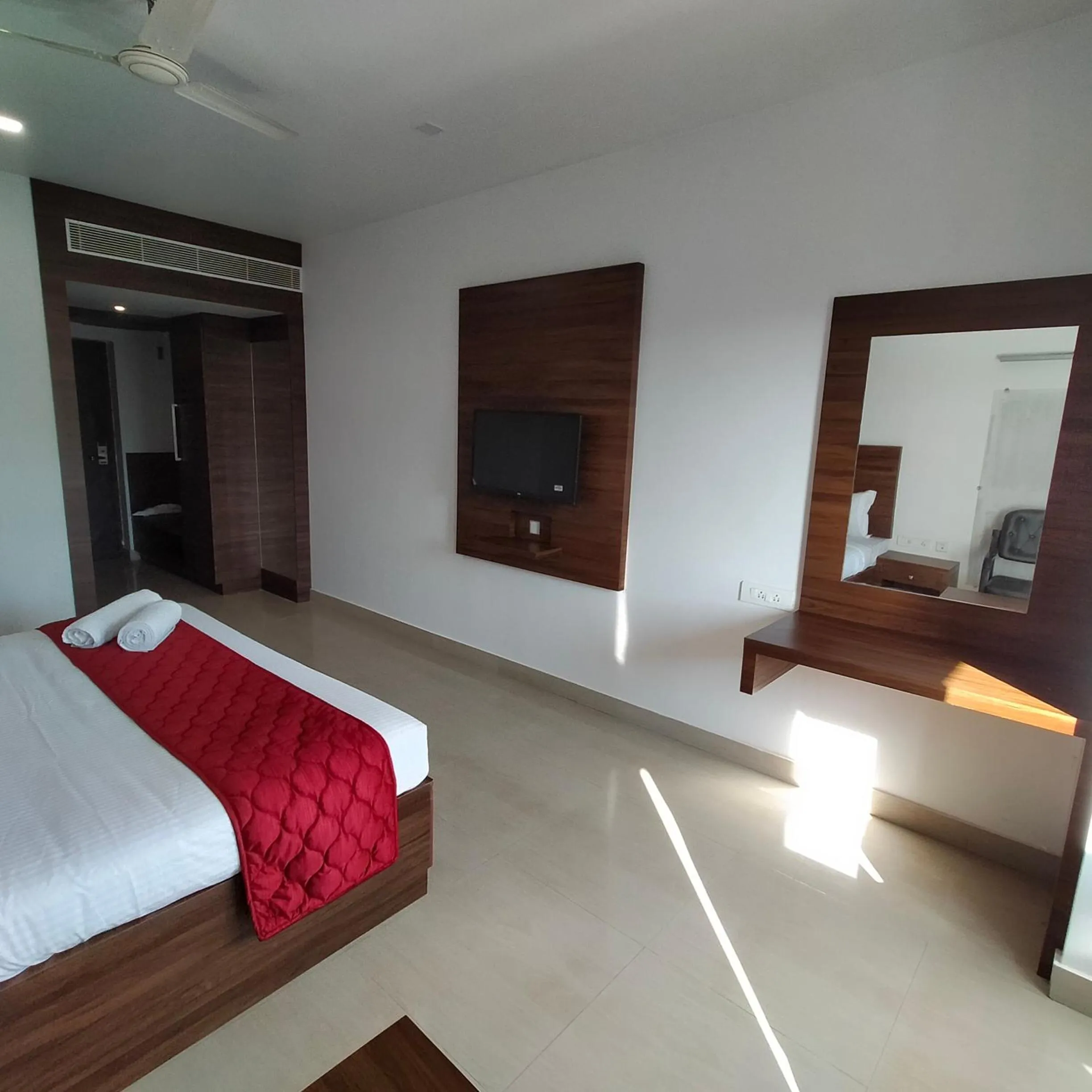Living room, Bed in JB Residency