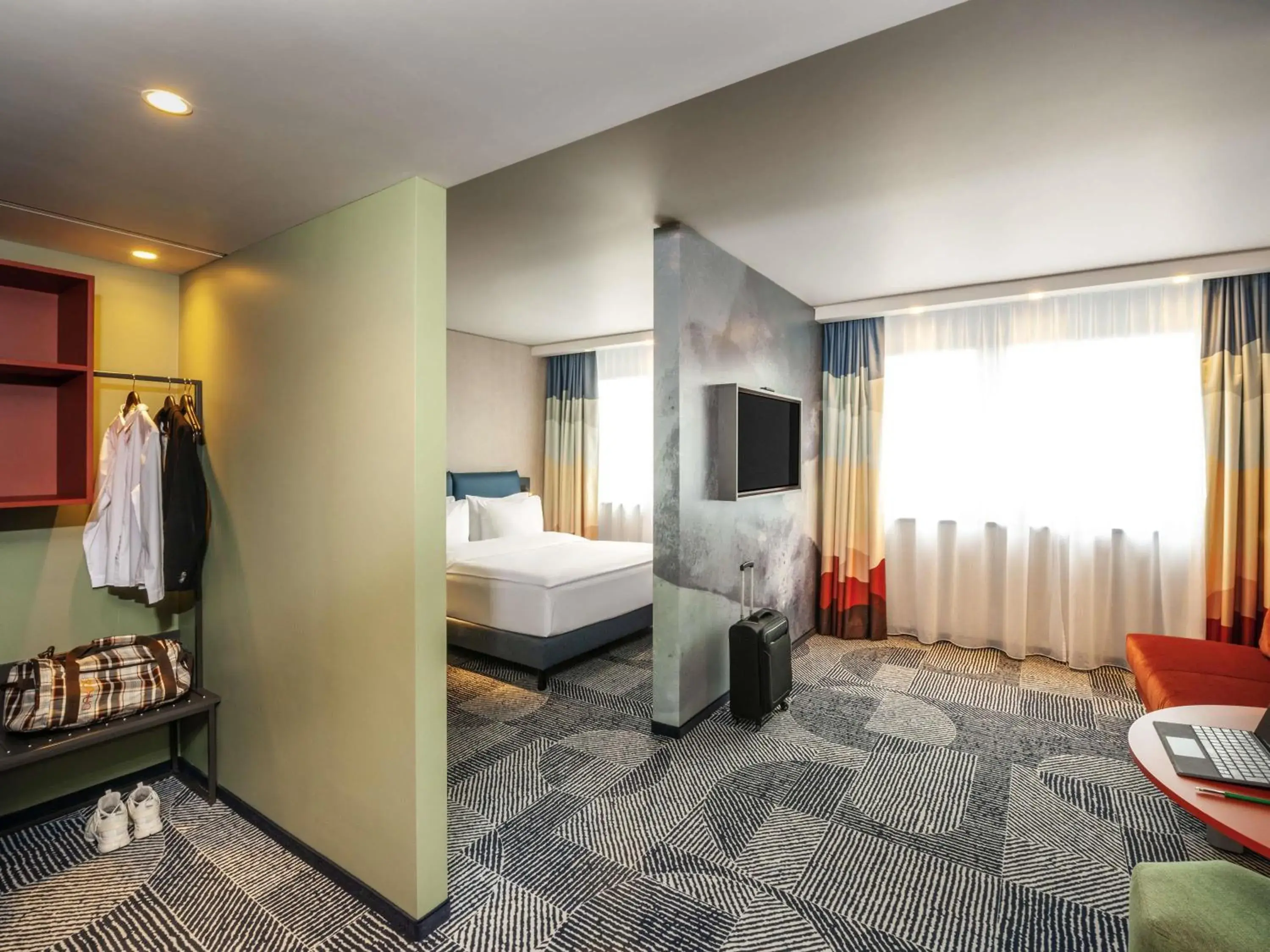 Bedroom, Bed in ibis Styles St Margrethen Bodensee Bedroom, Bed in ibis Styles St Margrethen Bodensee