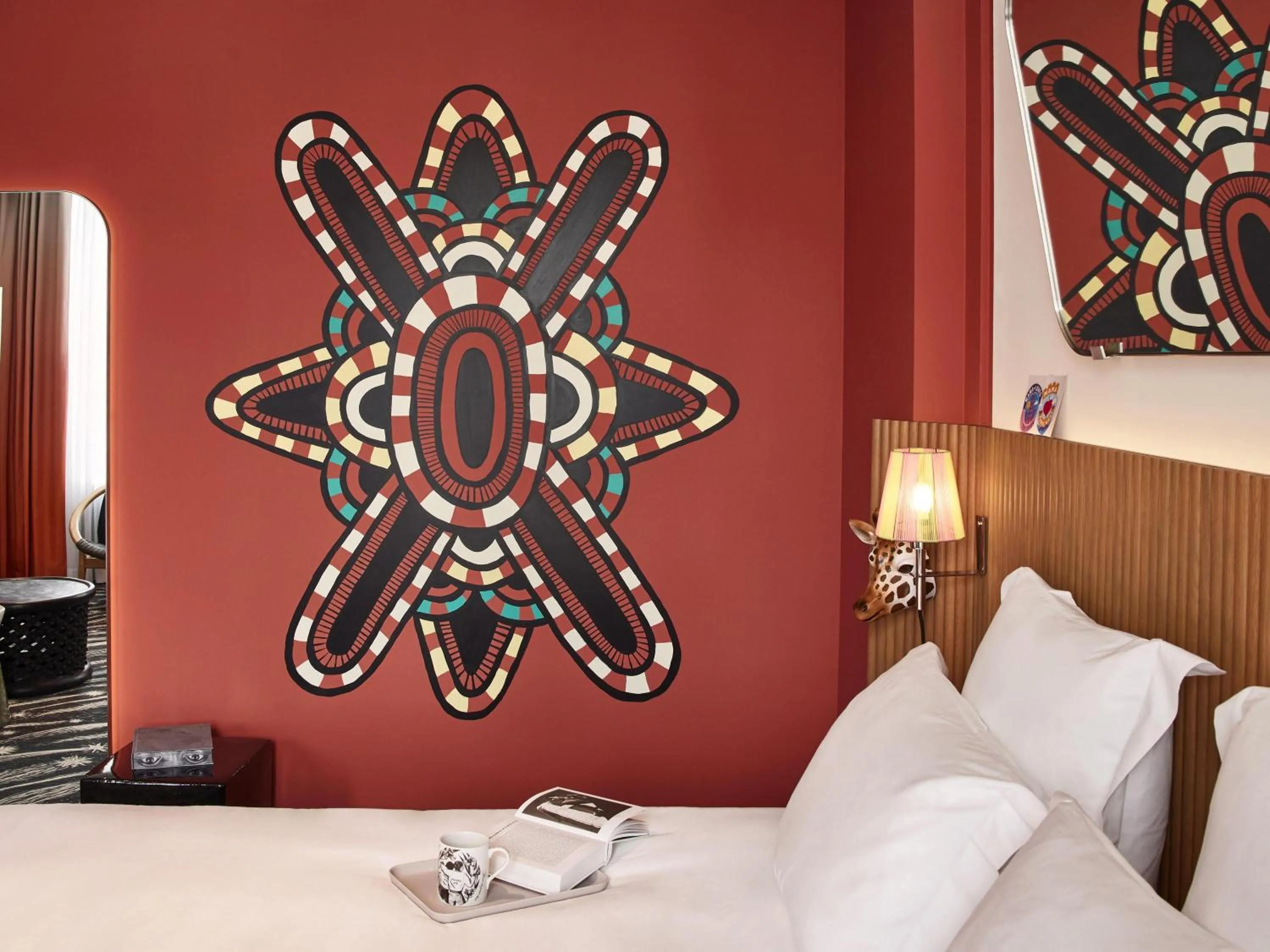 Bedroom, Bed in Mama Shelter Paris La Défense