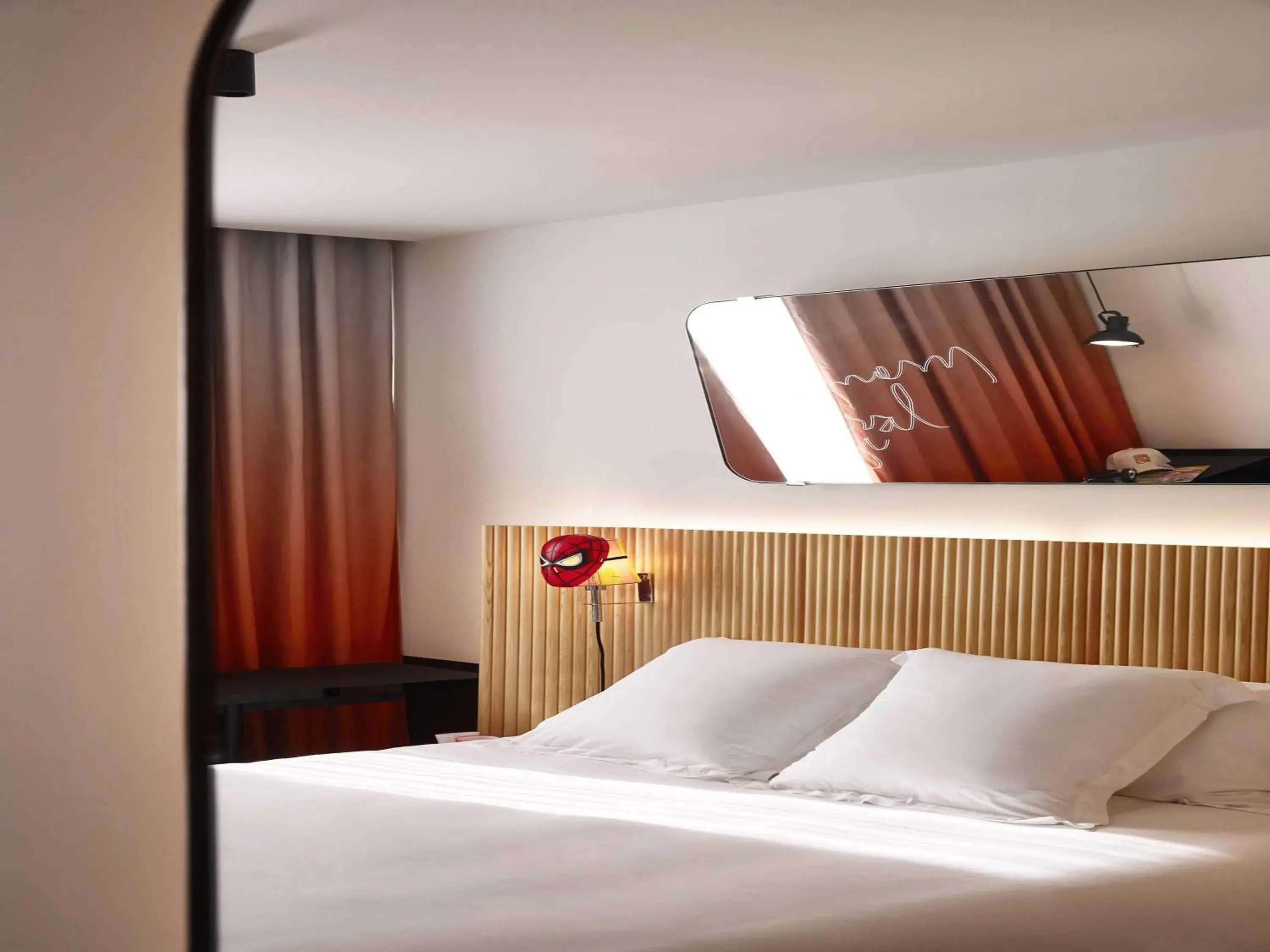 Bedroom, Bed in Mama Shelter Paris La Défense Bedroom, Bed in Mama Shelter Paris La Défense