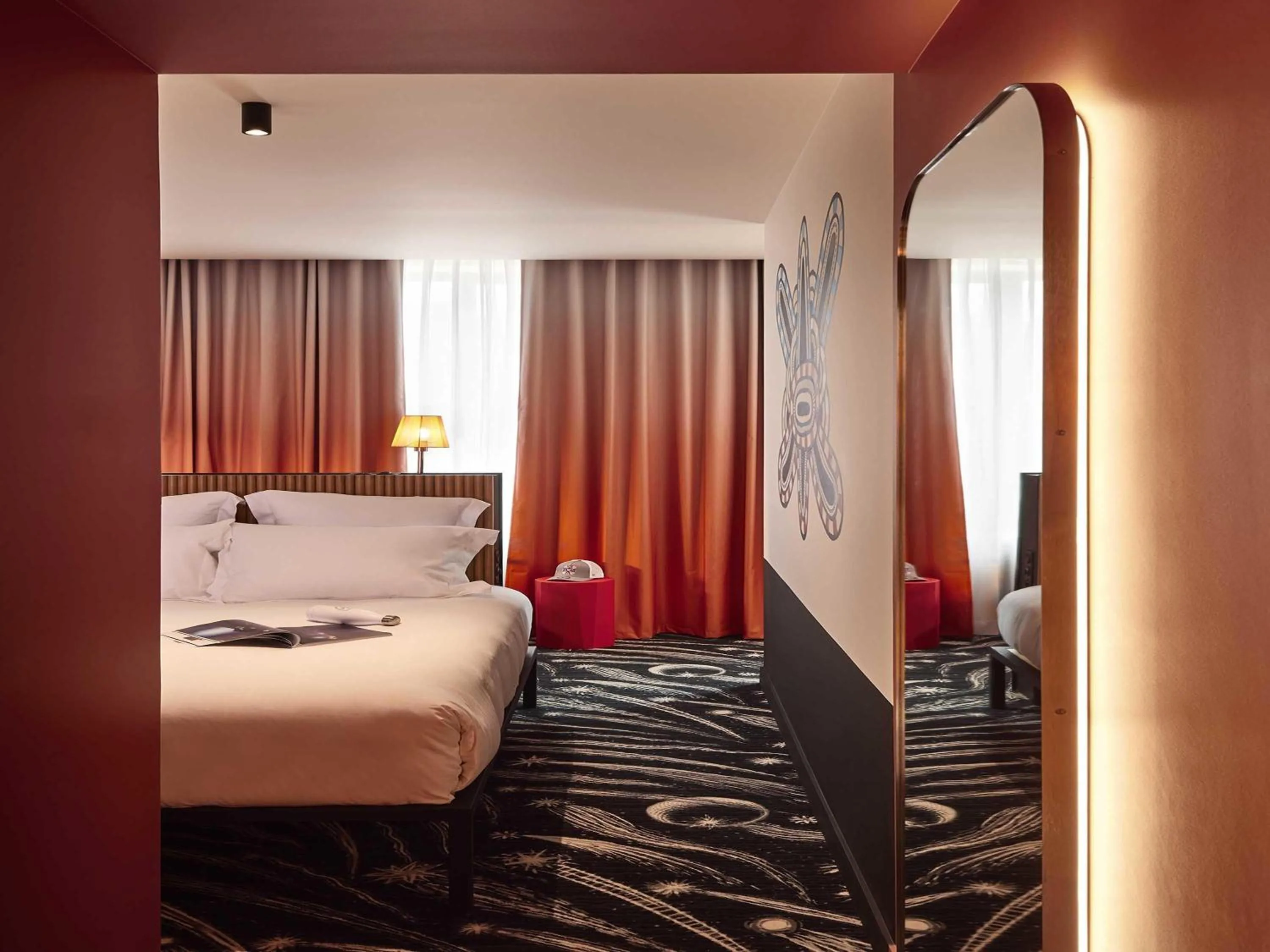 Bedroom, Bed in Mama Shelter Paris La Défense