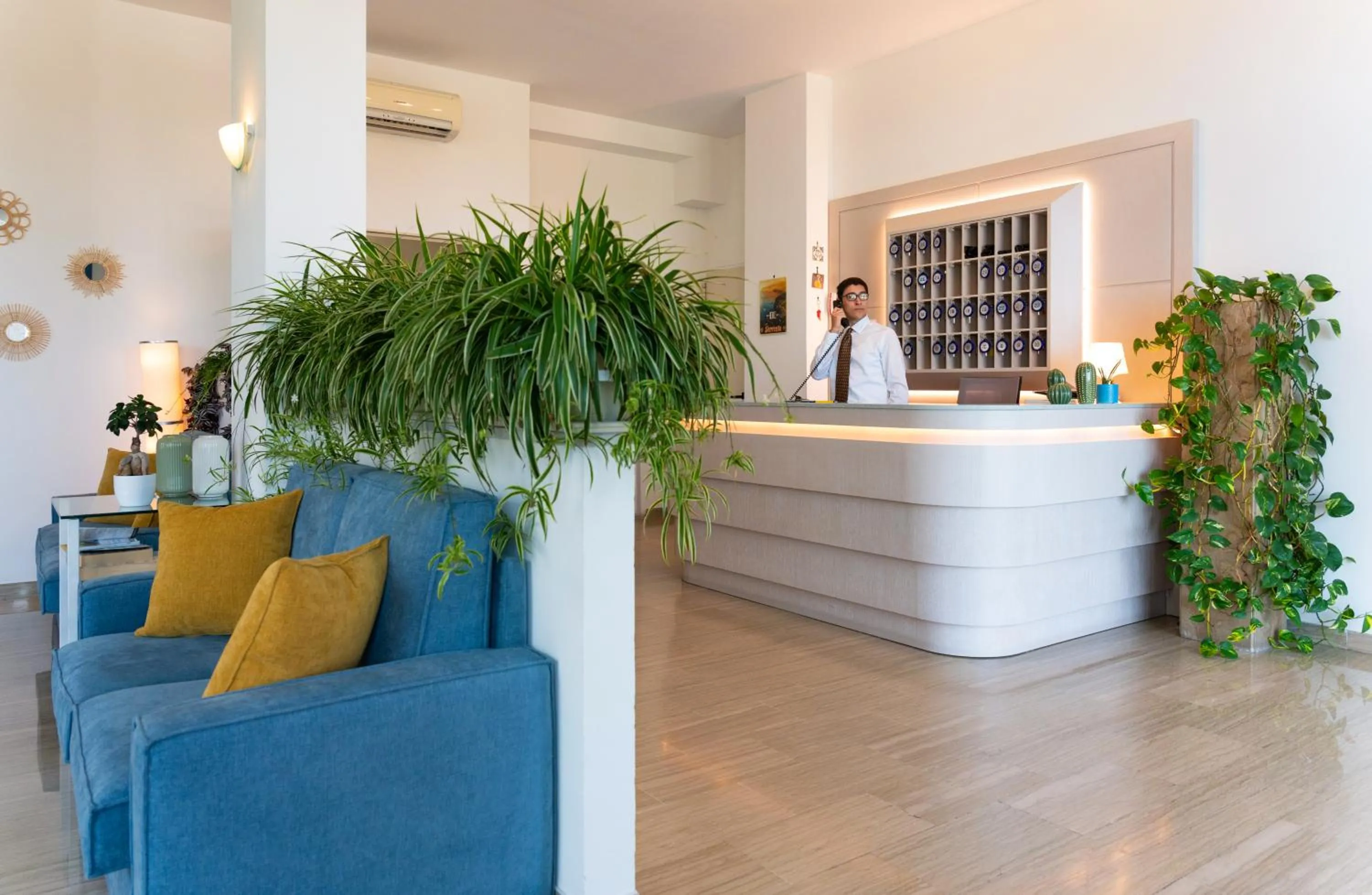 Lobby or reception in Hotel Britannia