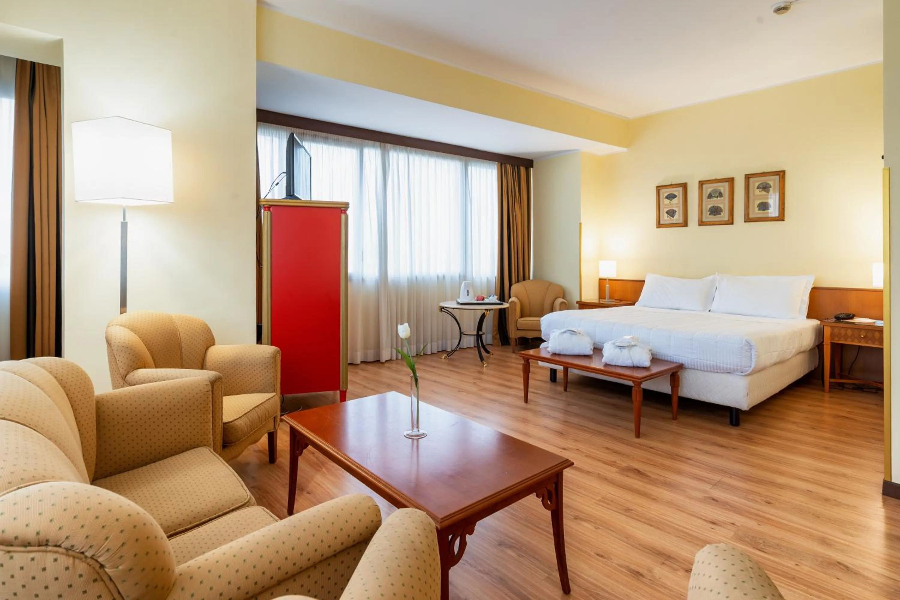 Bed in Hotel Royal Palace