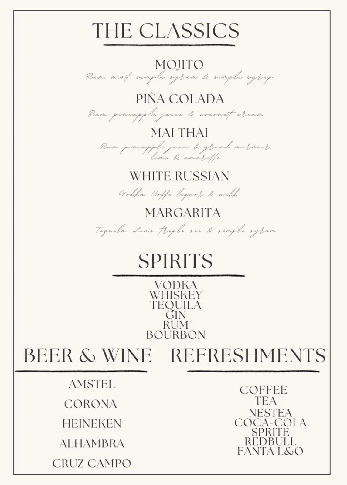 Restaurant/places to eat in Villa Costa Marbella