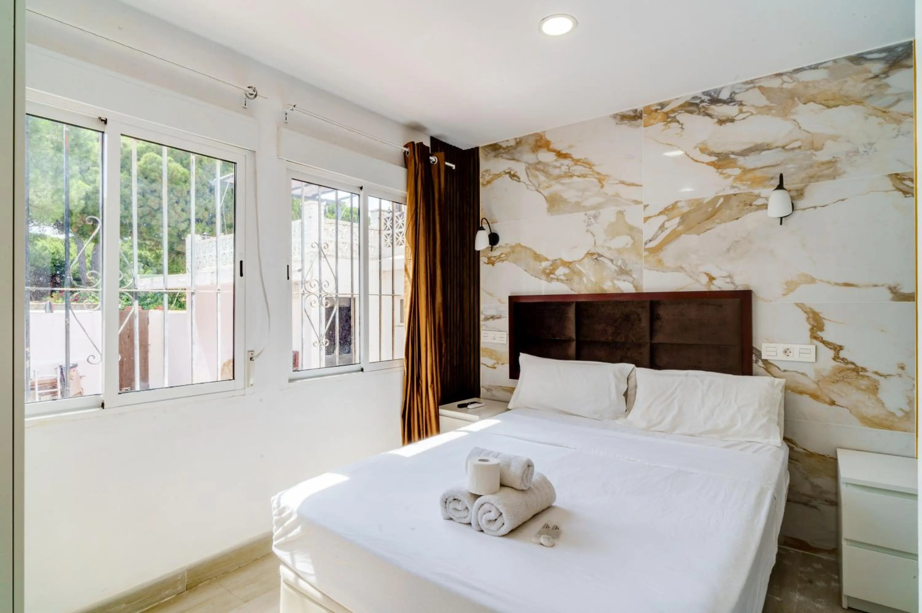 Bed in Villa Costa Marbella