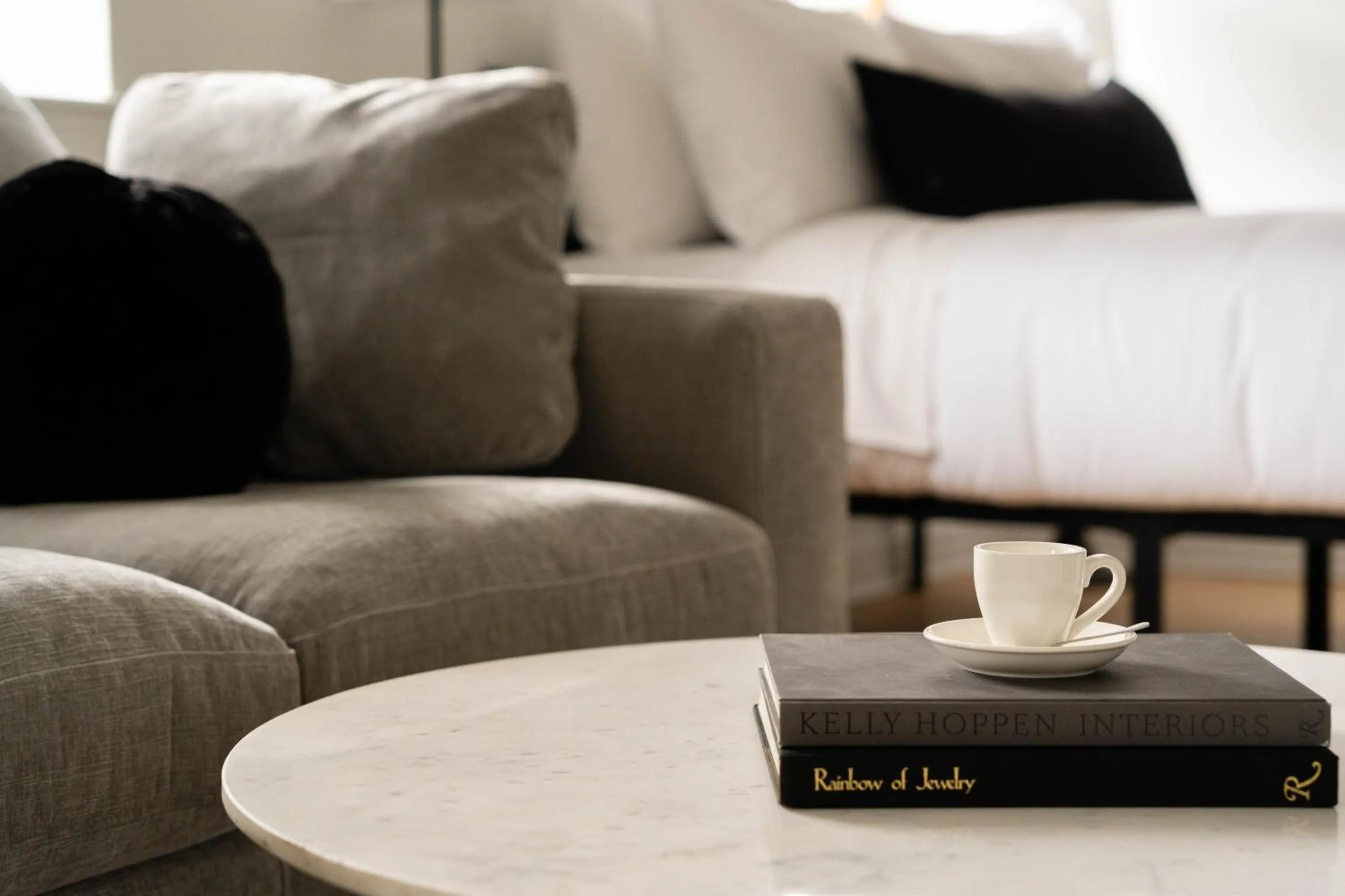 Living room, Bed in Maison Rasco by Luxury In Transit