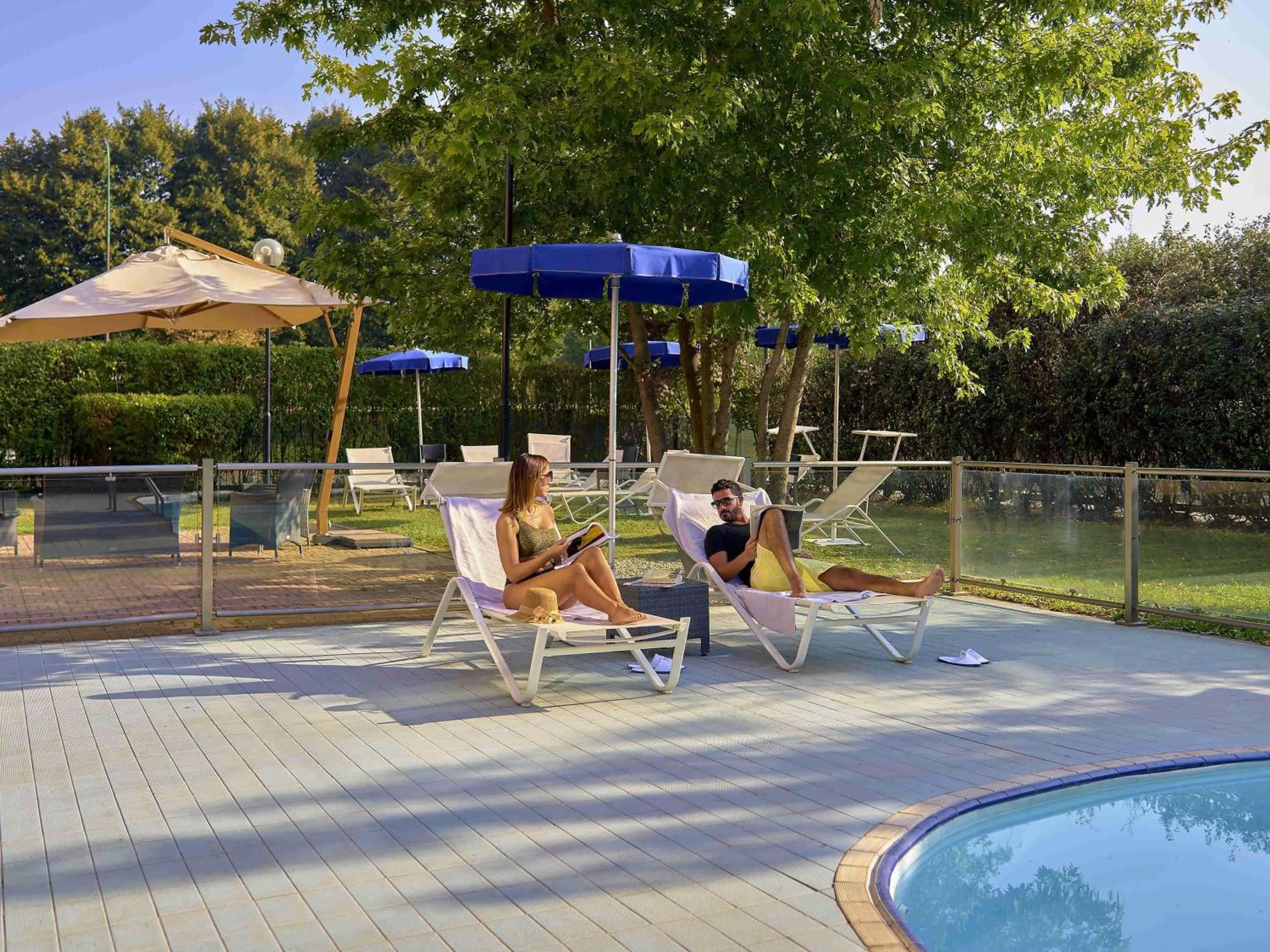 Pool view in Novotel Torino Corso Giulio Cesare