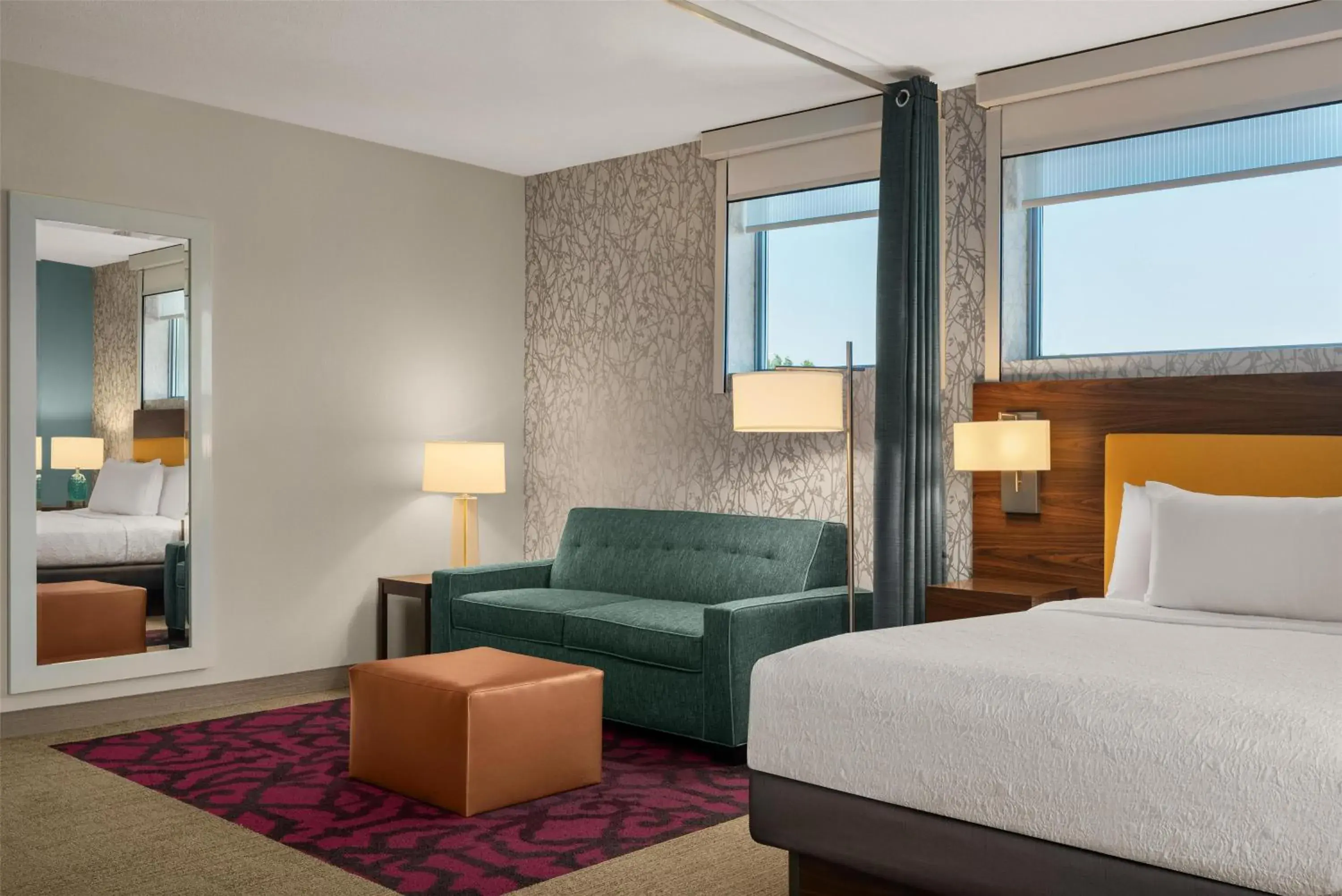 Living room, Bed in Home2 Suites by Hilton Baltimore/Aberdeen MD Living room, Bed in Home2 Suites by Hilton Baltimore/Aberdeen MD