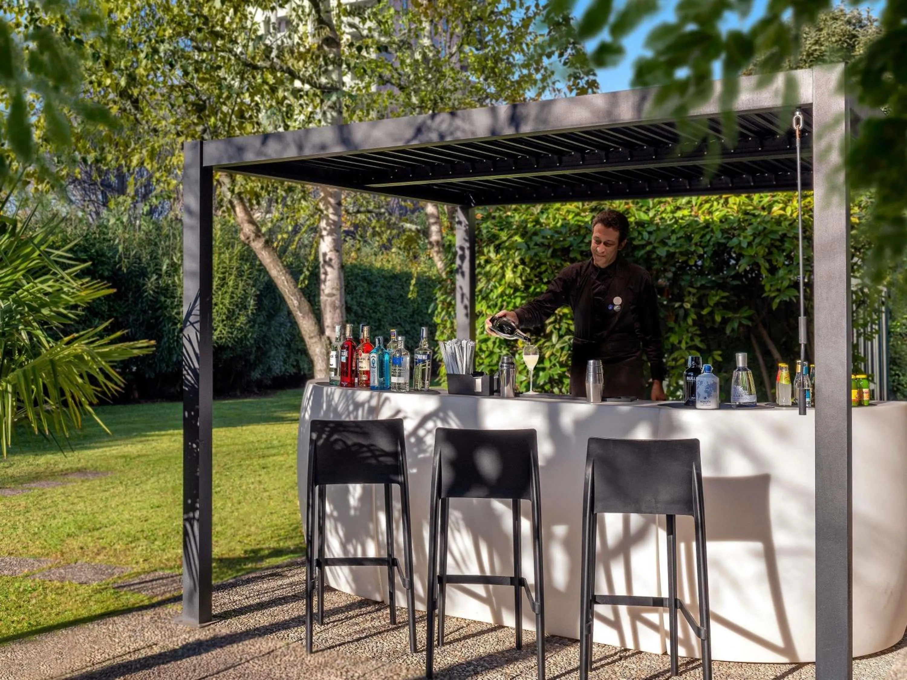 Pool view in Novotel Brescia Due