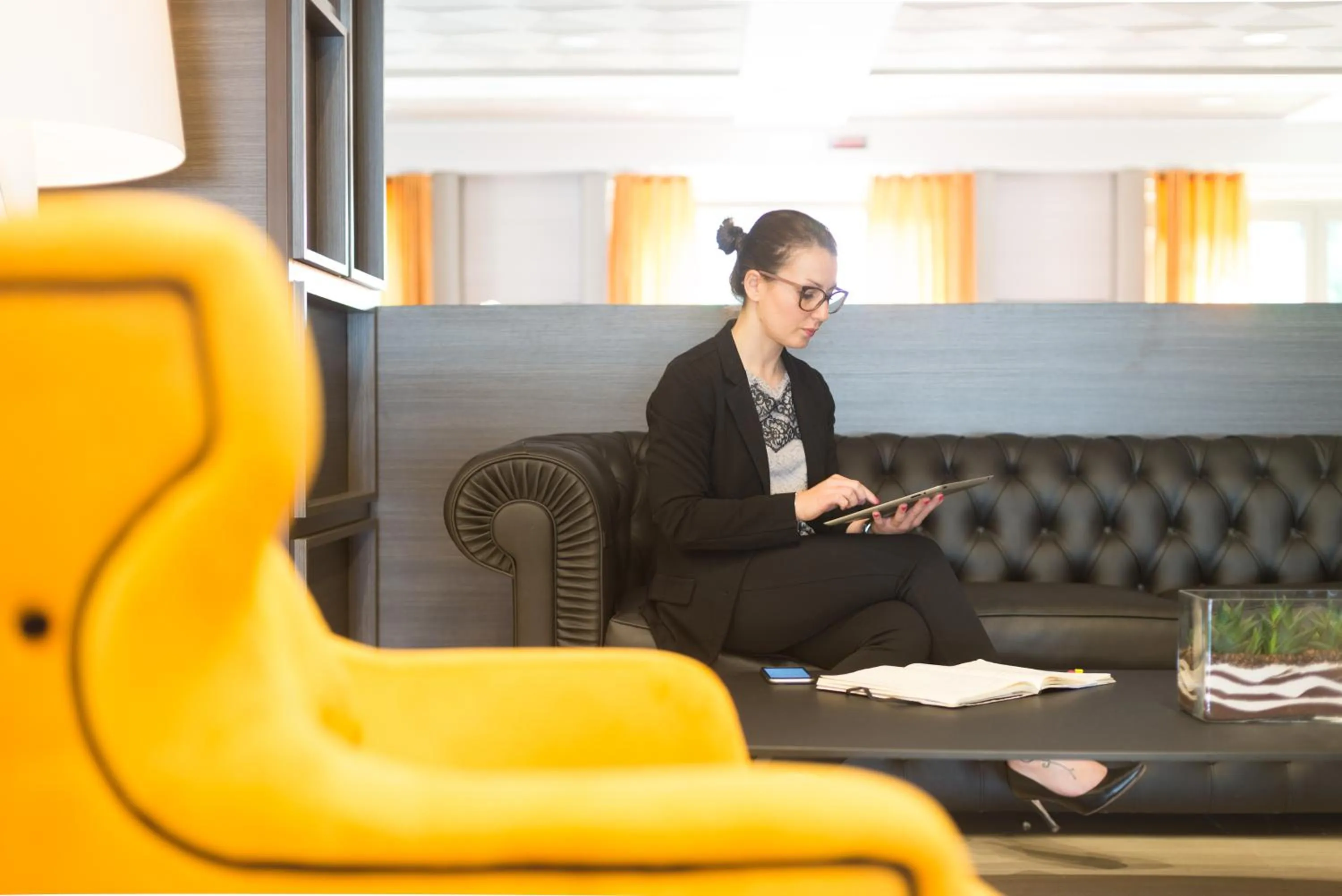 Lobby or reception in Novotel Brescia Due