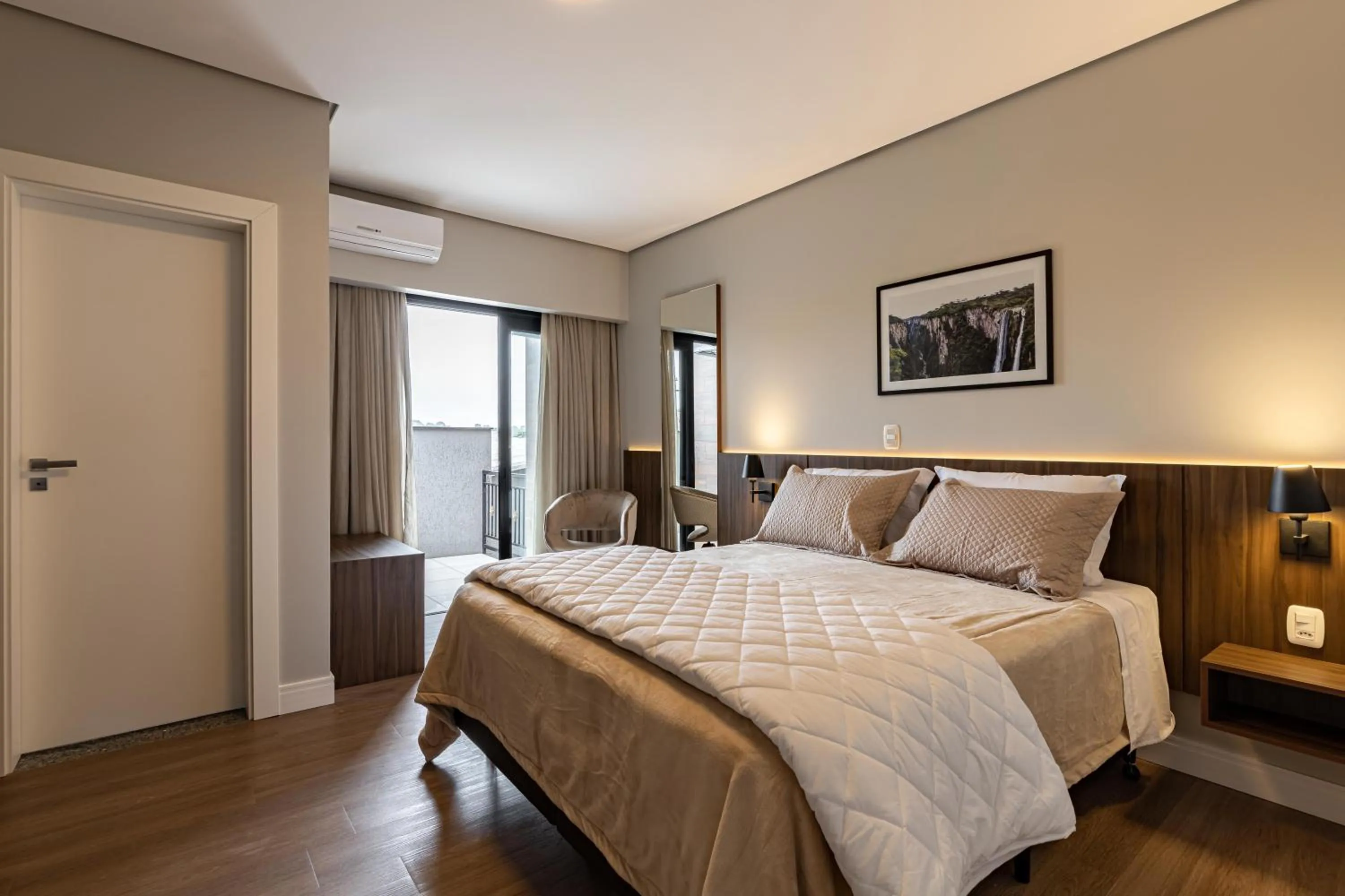 Bed in Pousada Serra Verde