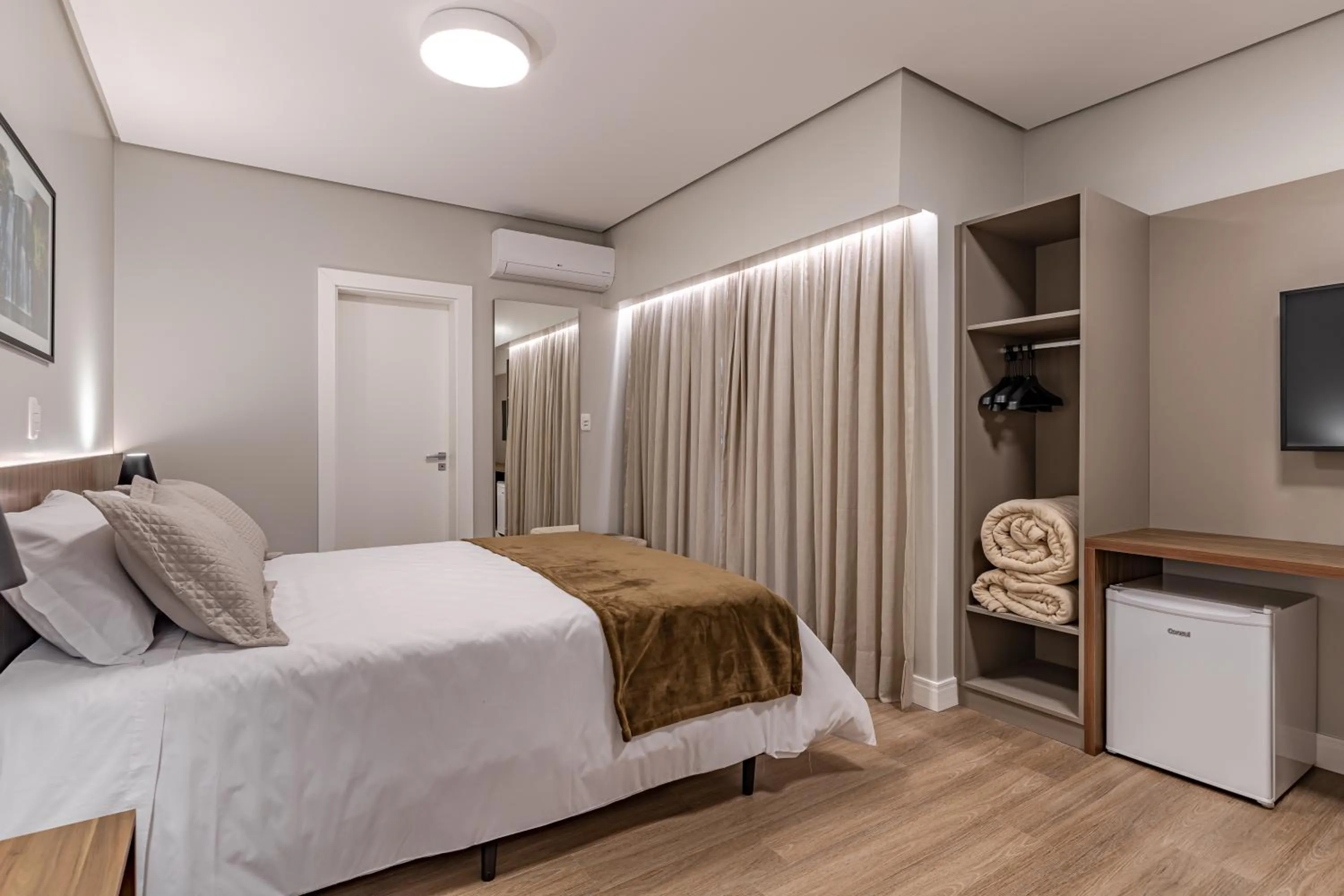 Bed in Pousada Serra Verde