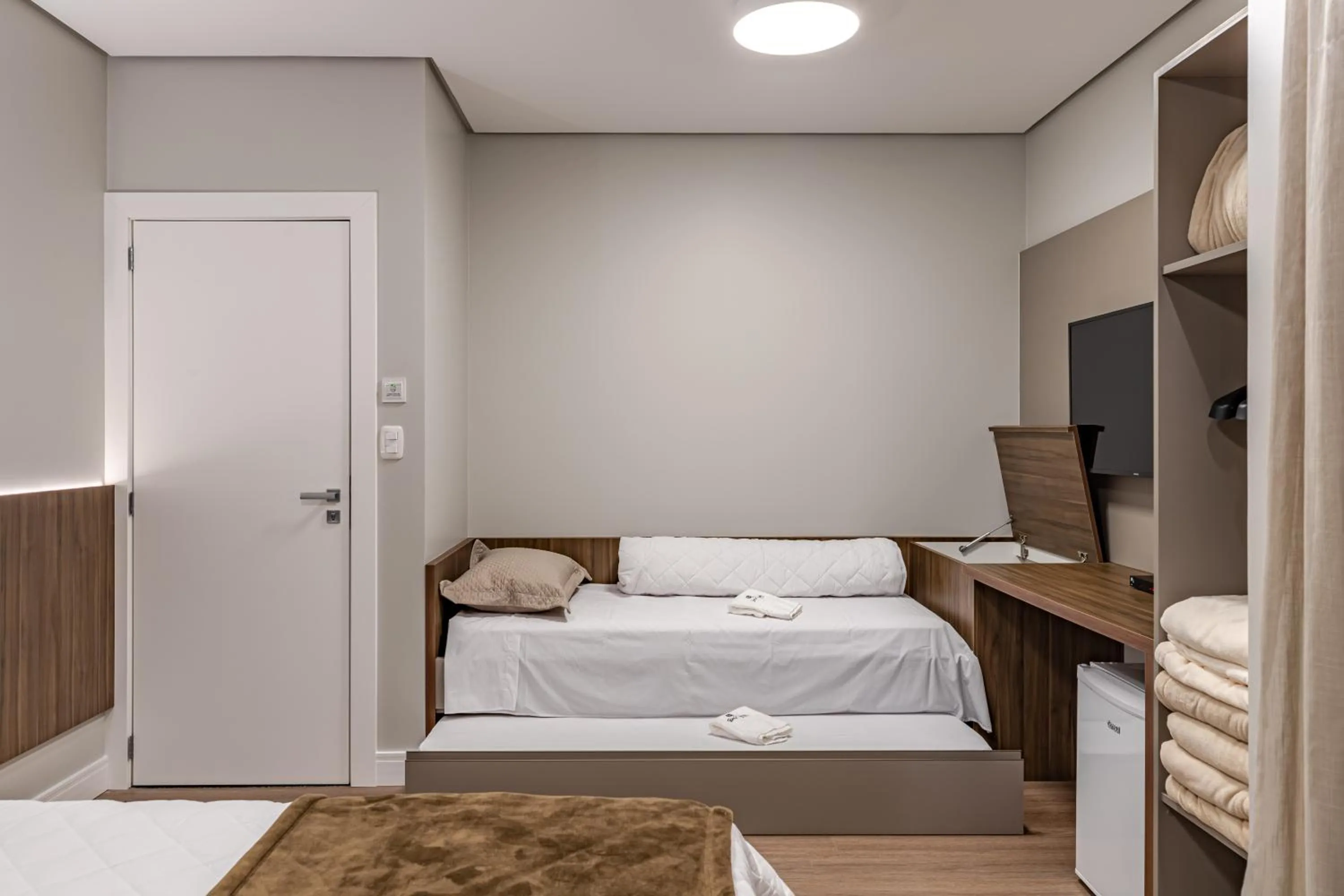 Bed in Pousada Serra Verde