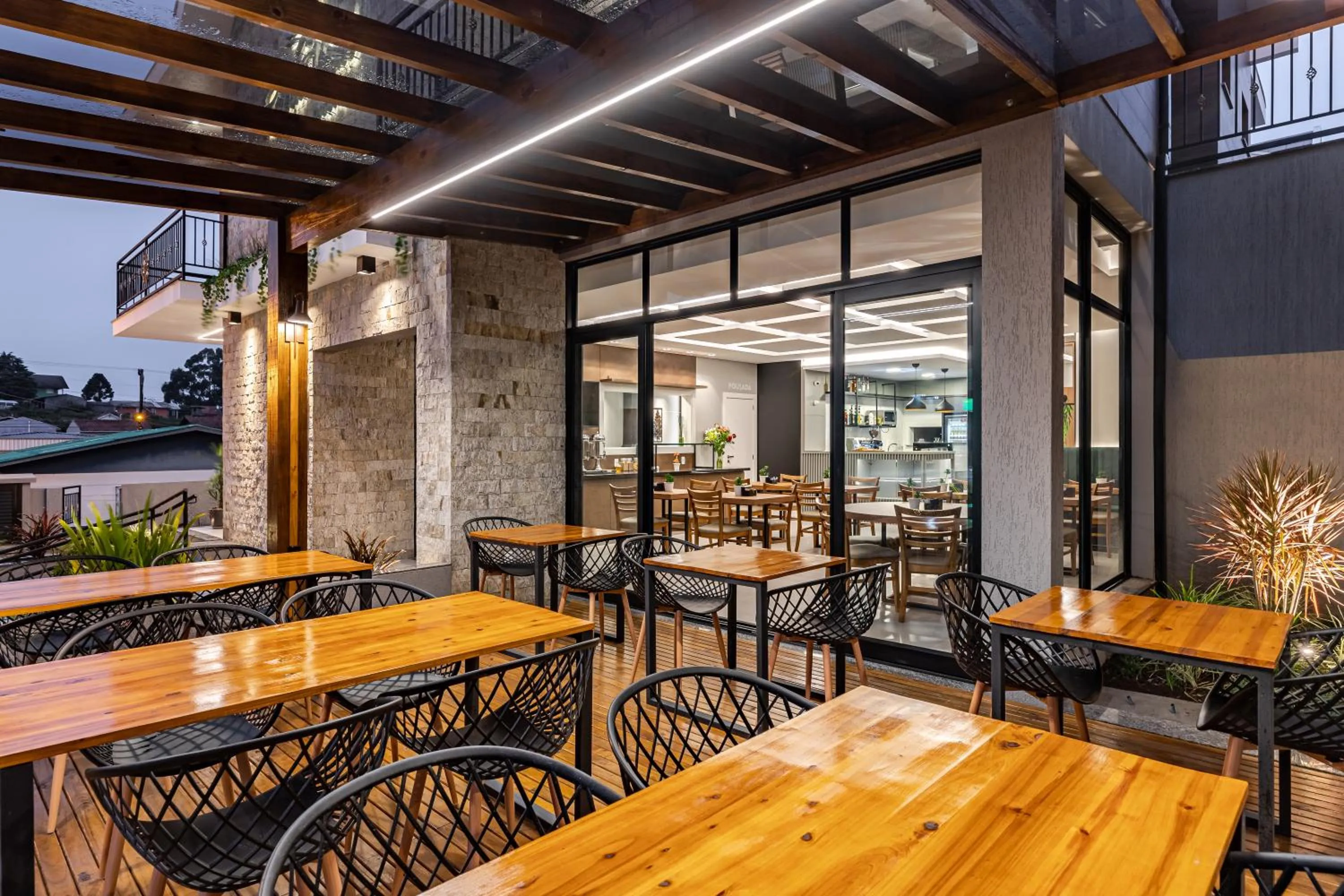 Patio in Pousada Serra Verde