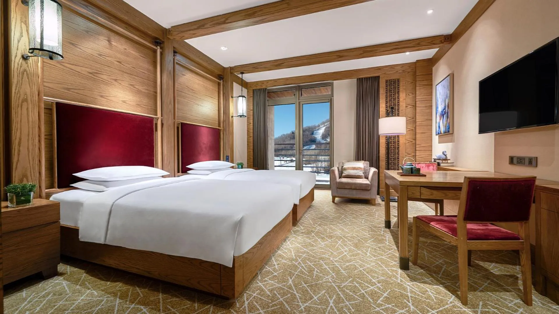 Photo of the whole room, Bed in Hyatt Regency Changbaishan