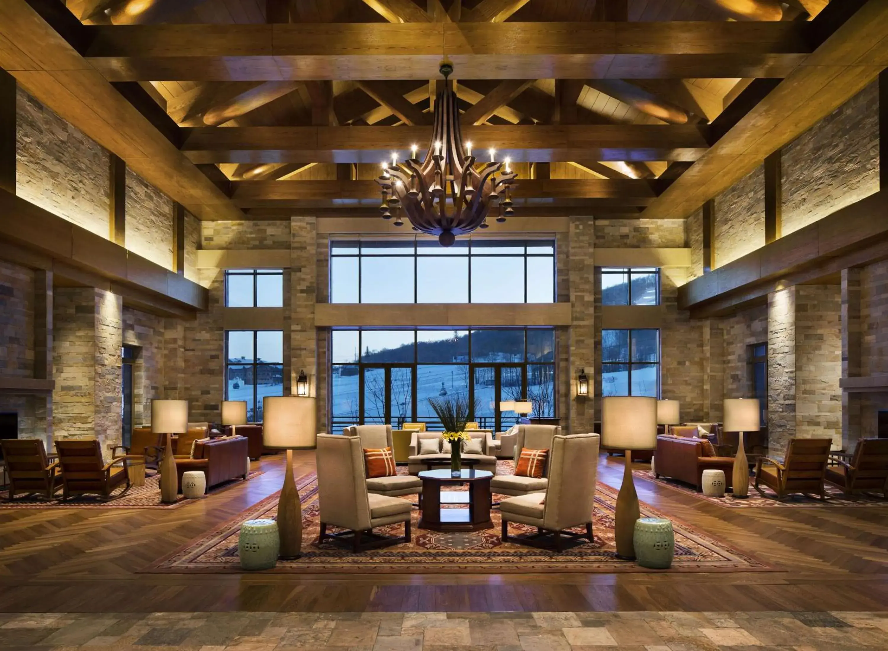 Lobby or reception in Hyatt Regency Changbaishan Lobby or reception in Hyatt Regency Changbaishan