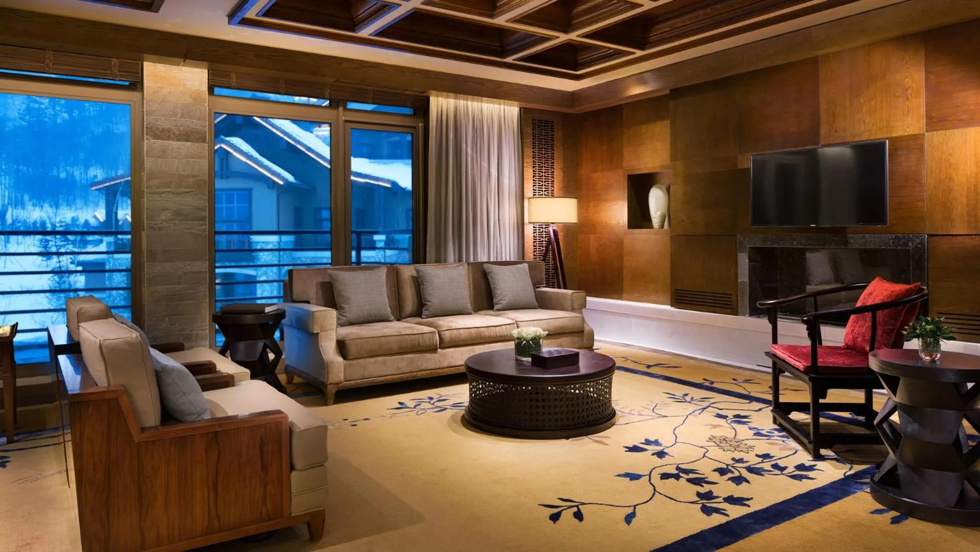 Living room in Hyatt Regency Changbaishan
