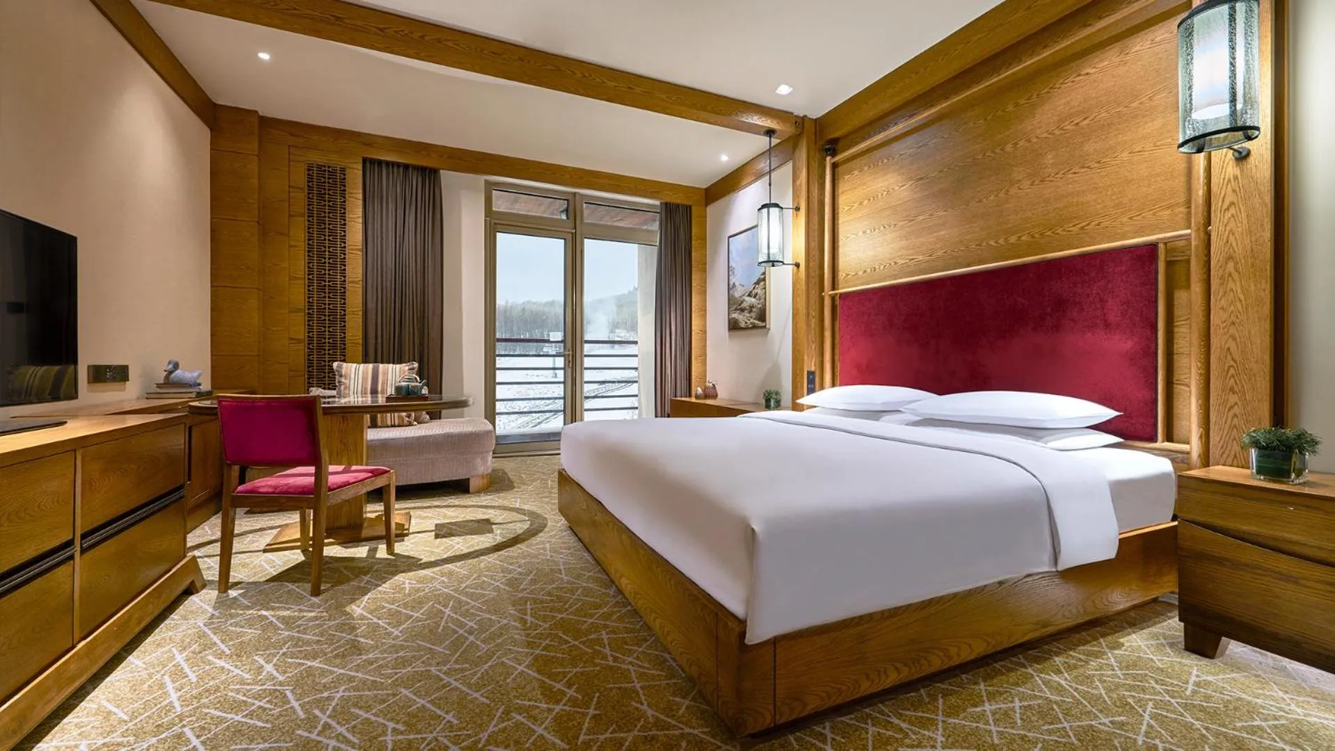 Photo of the whole room, Bed in Hyatt Regency Changbaishan