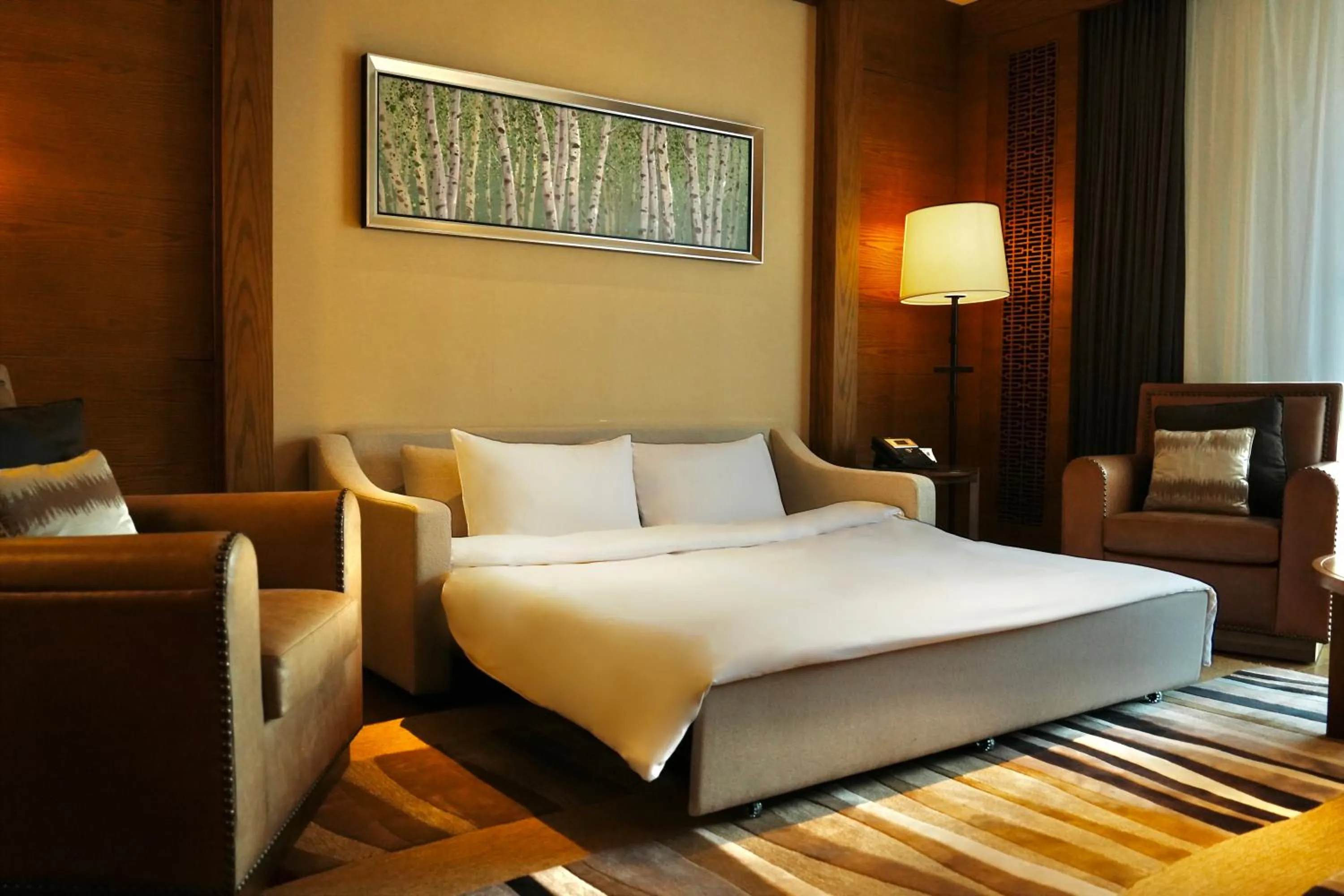 Bed in Hyatt Regency Changbaishan