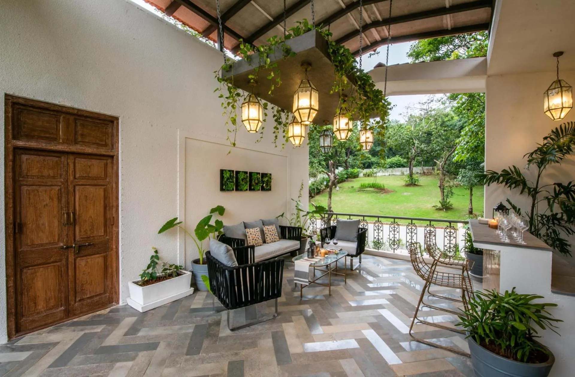 Garden view in LohonoStays Estate de Escobar