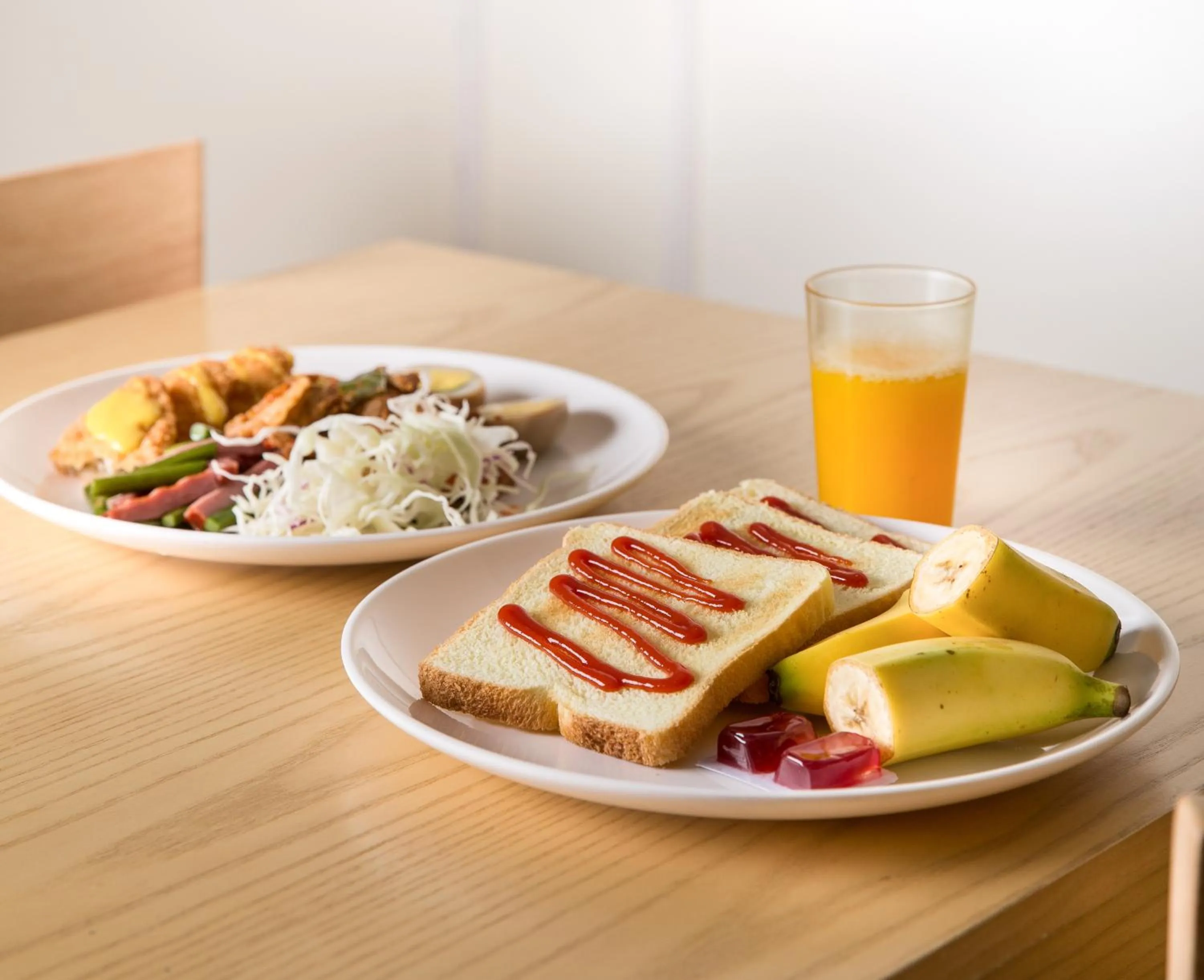 Asian breakfast in Amoureux Resort