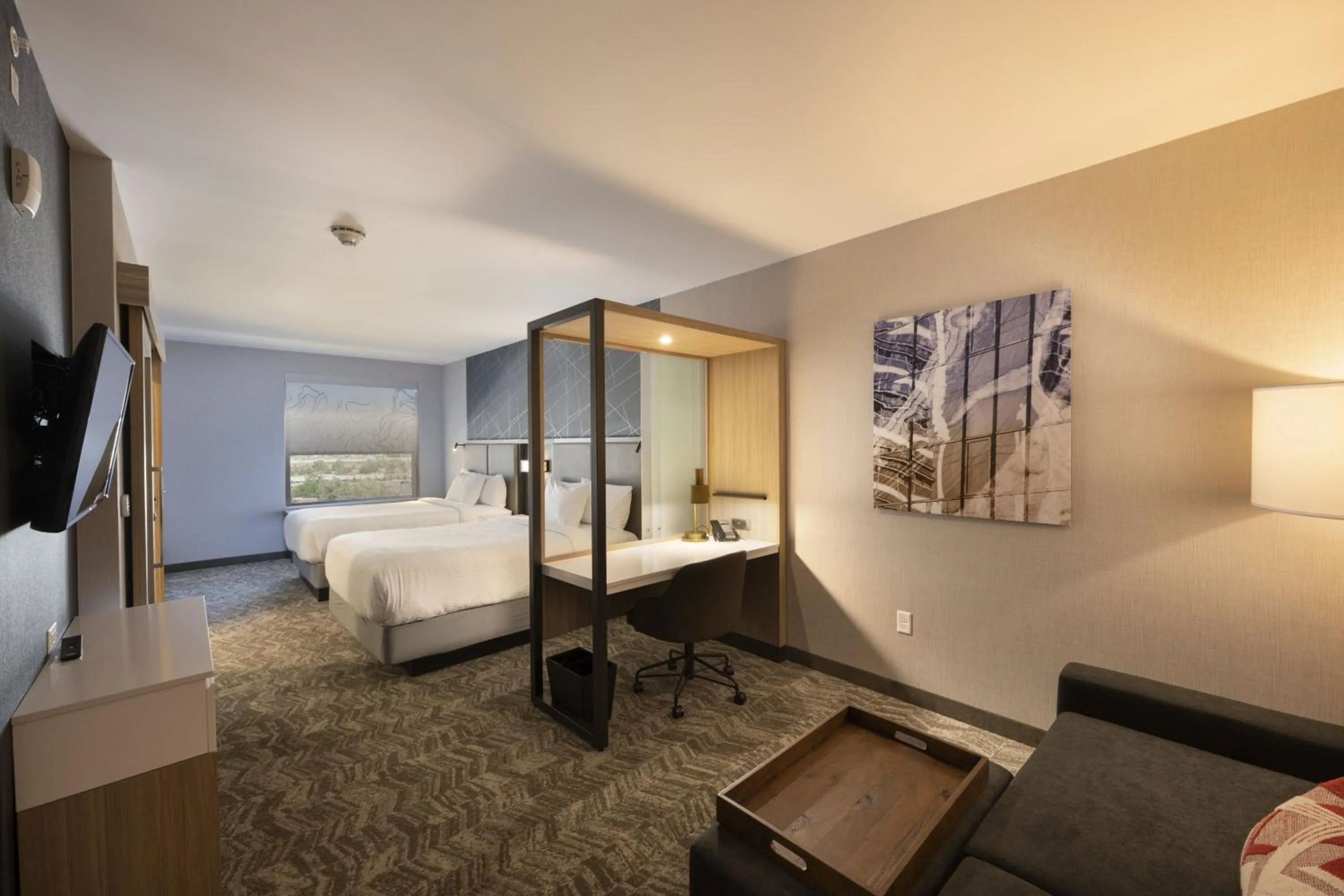 Photo of the whole room, Bed in SpringHill Suites by Marriott Colorado Springs Downtown